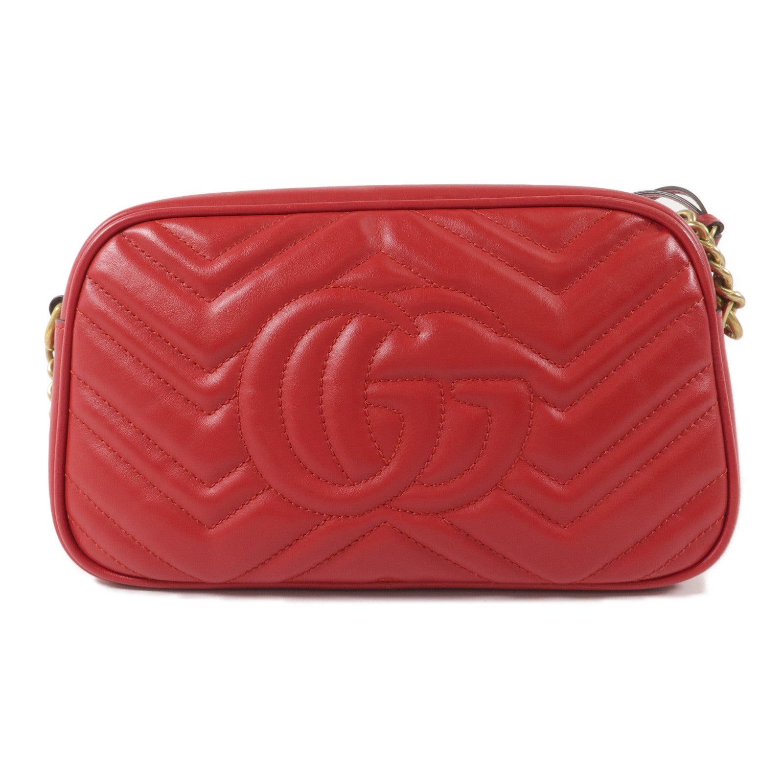 GUCCI 牛皮皮革GG Marmont Small Camera Bag肩背袋