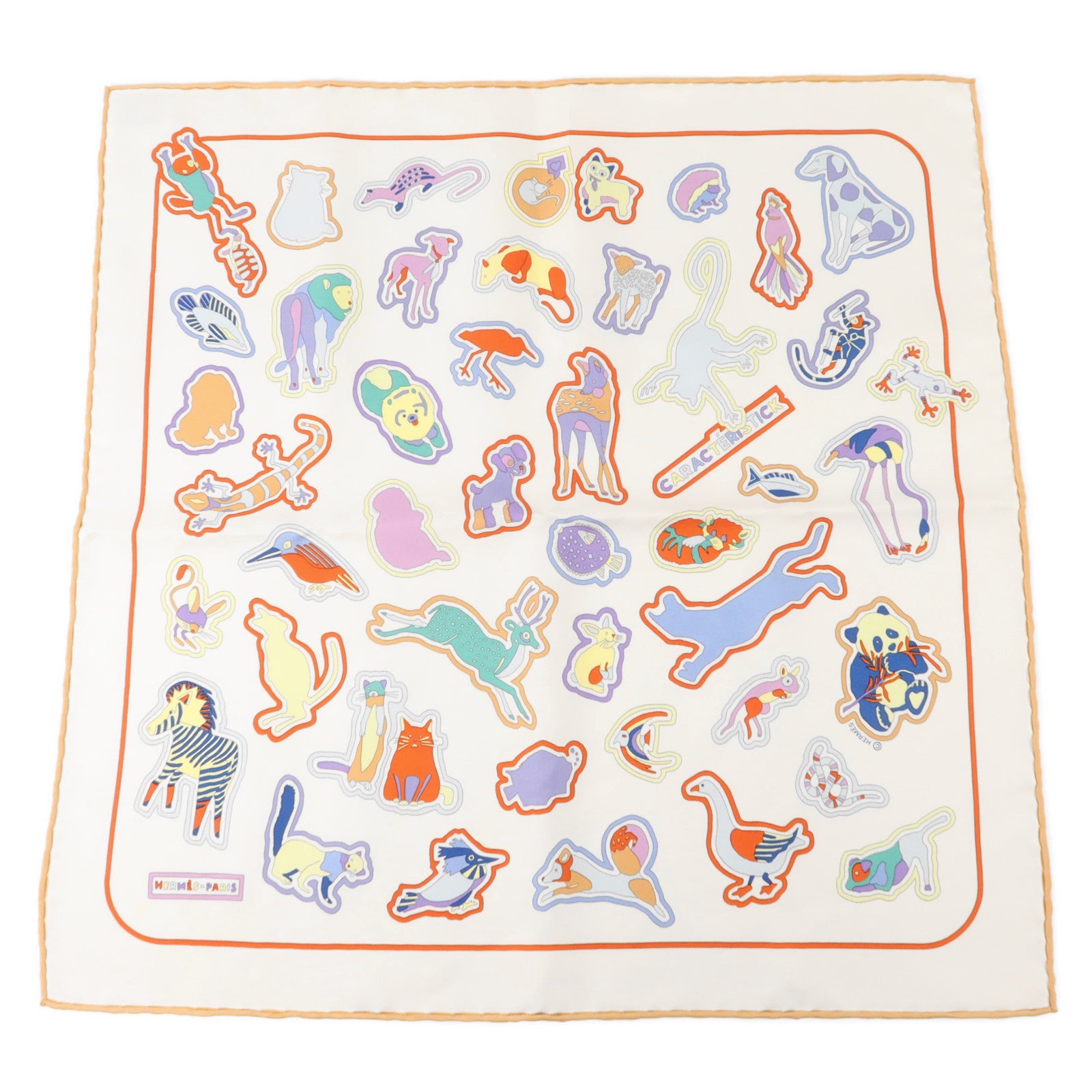 HERMES 絲質Scarf 45x45cm絲巾