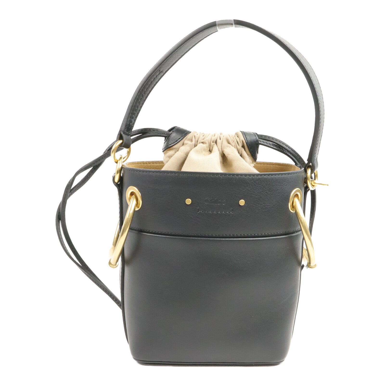 Chloe 牛皮皮革Small Roy Bucket手挽袋