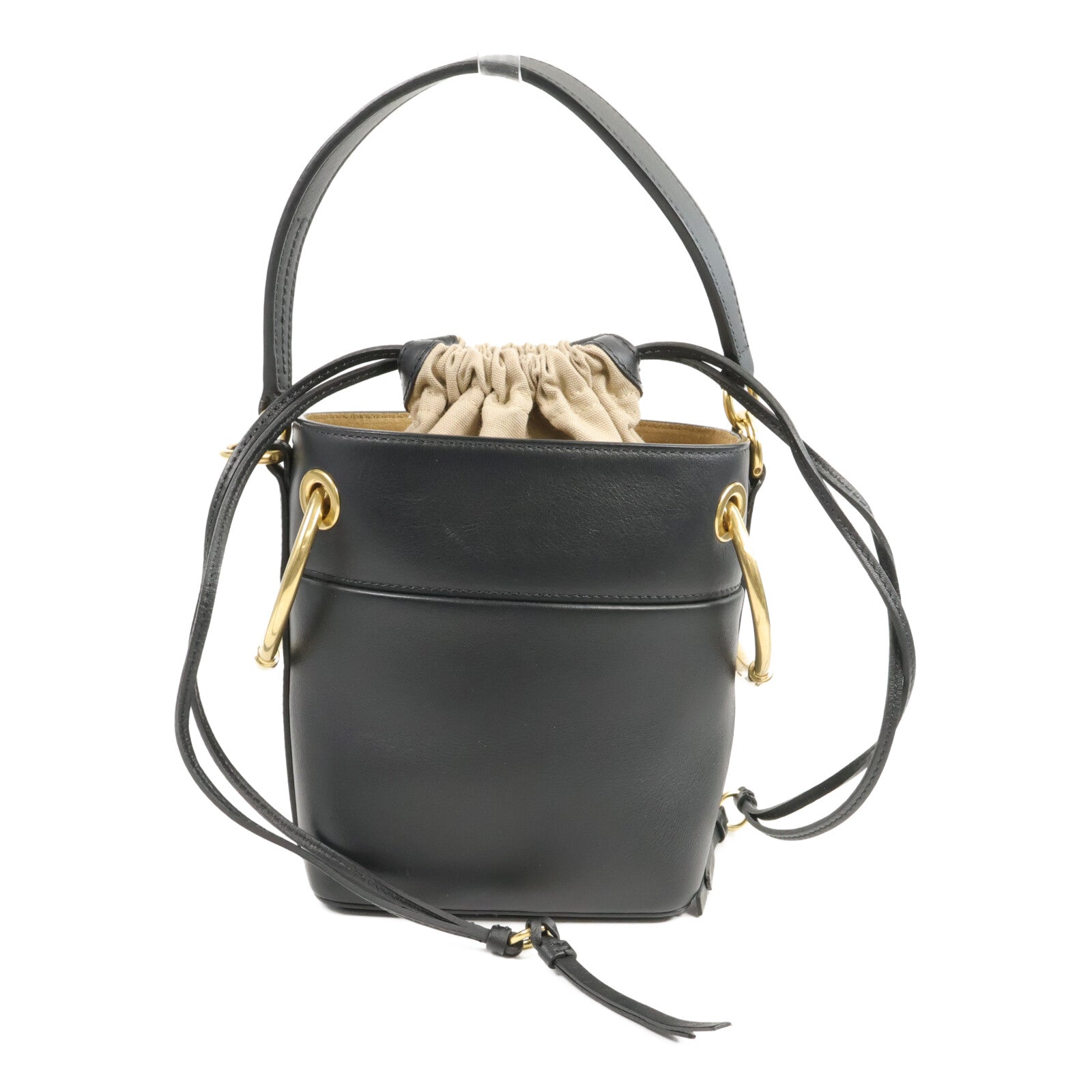 Chloe 牛皮皮革Small Roy Bucket手挽袋