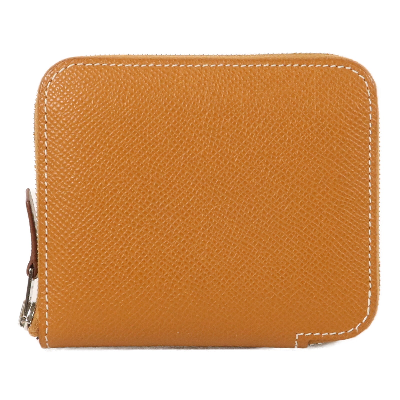 HERMES Epsom皮革Silk'In Compact Wallet錢包Gold