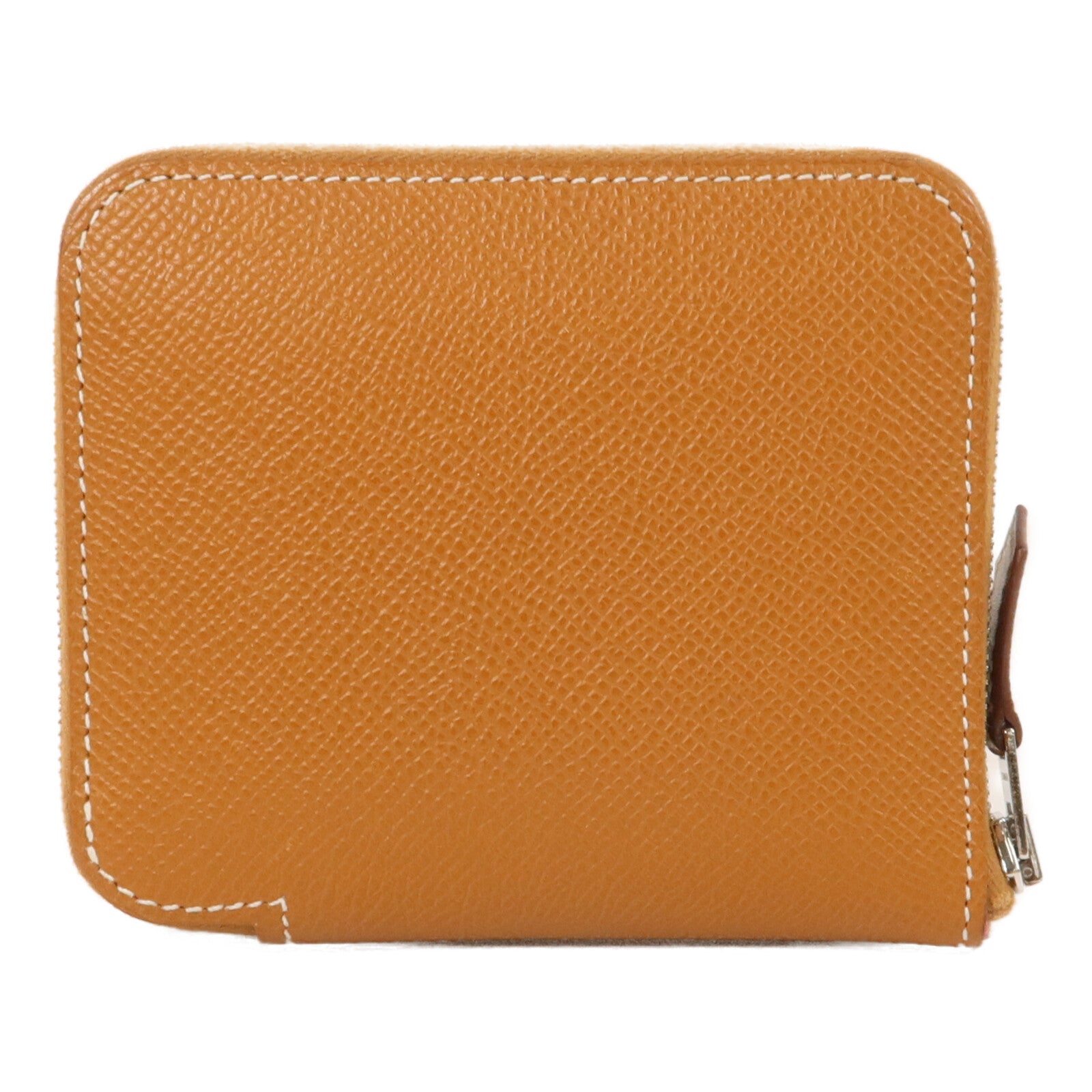 HERMES Epsom皮革Silk'In Compact Wallet錢包Gold