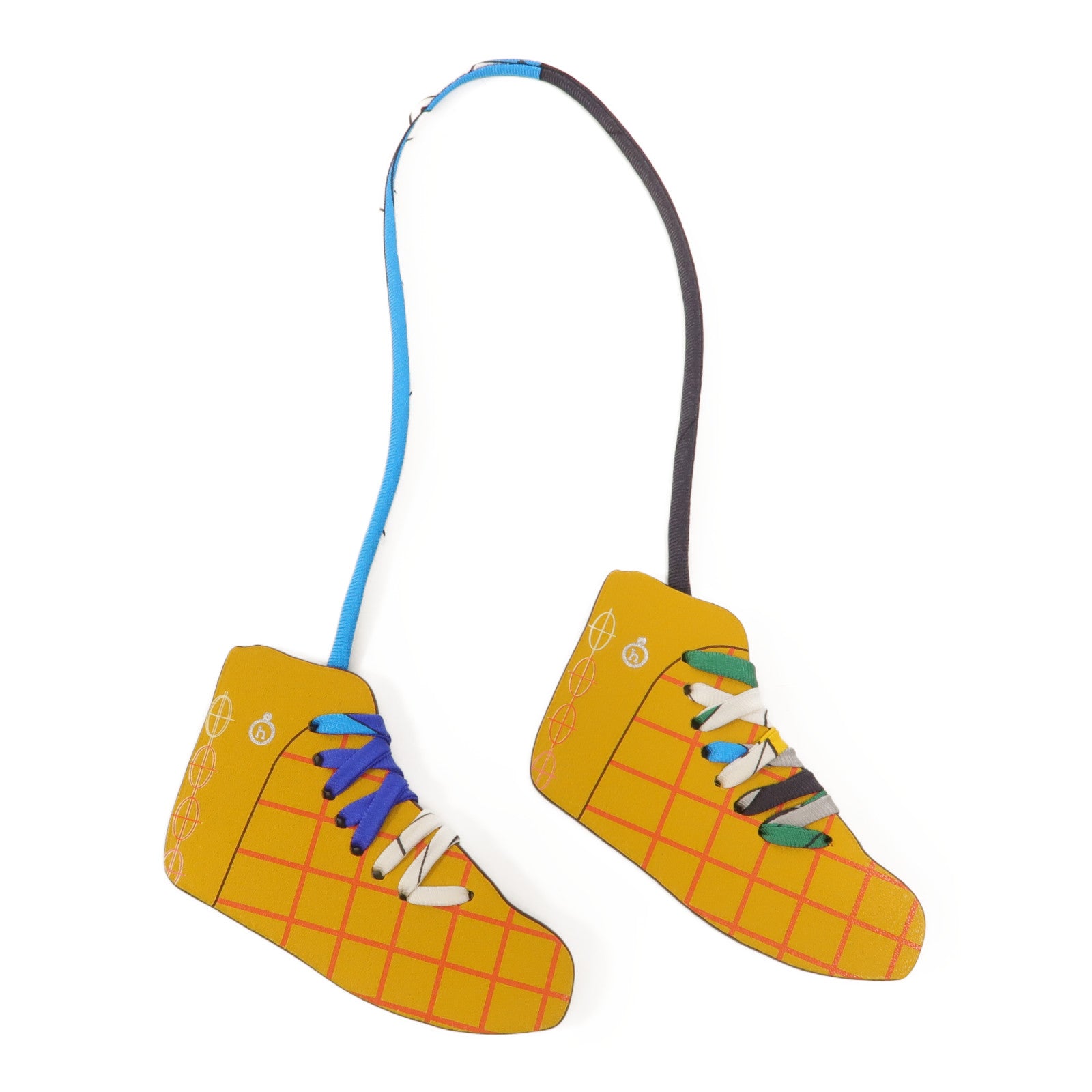 HERMES Everlisse/Chevre Mysore皮革3H Sneakers Charm掛飾Jaune De Naples/Vert cypress