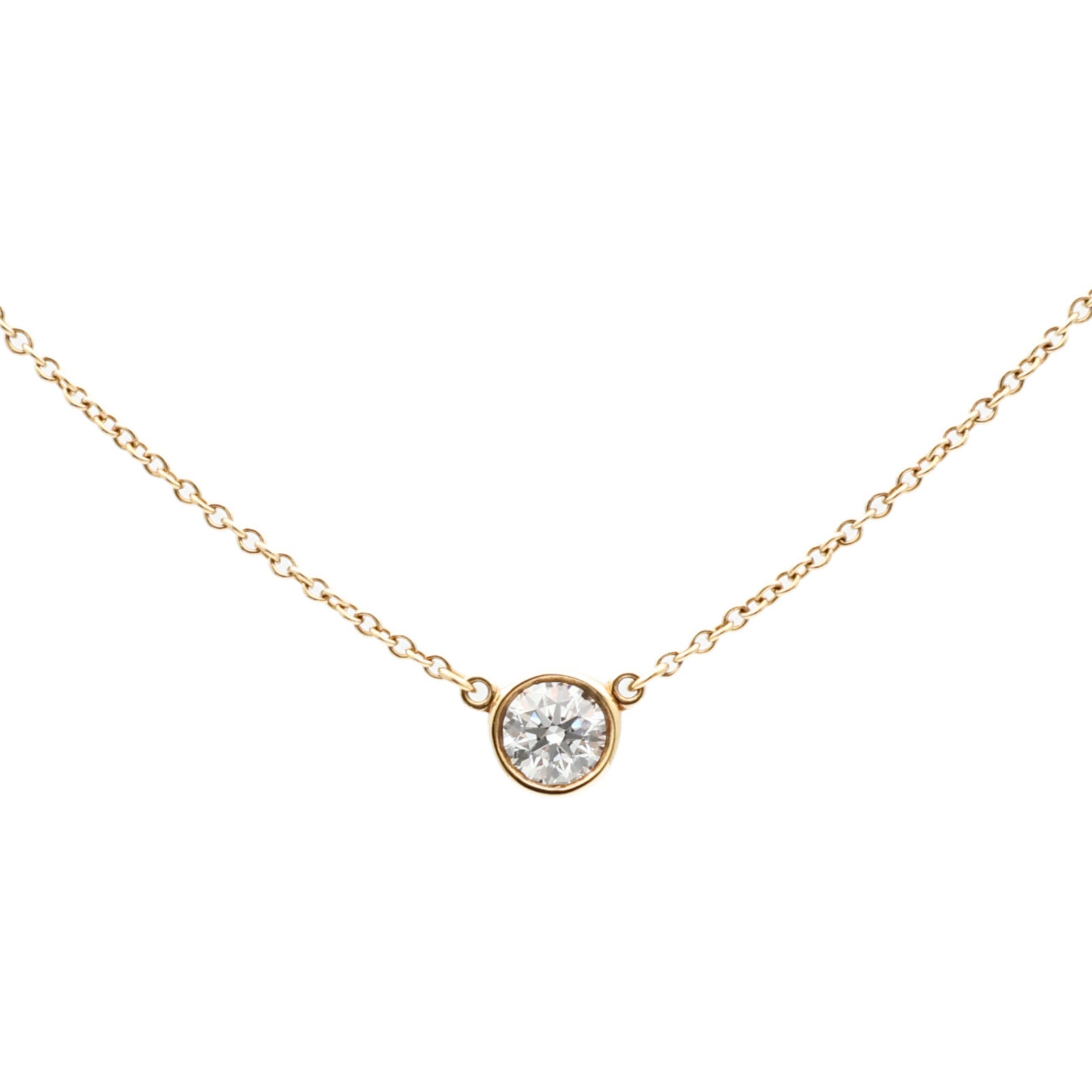TIFFANY&CO 18K黃金By The Yard Necklace鑽石手鏈