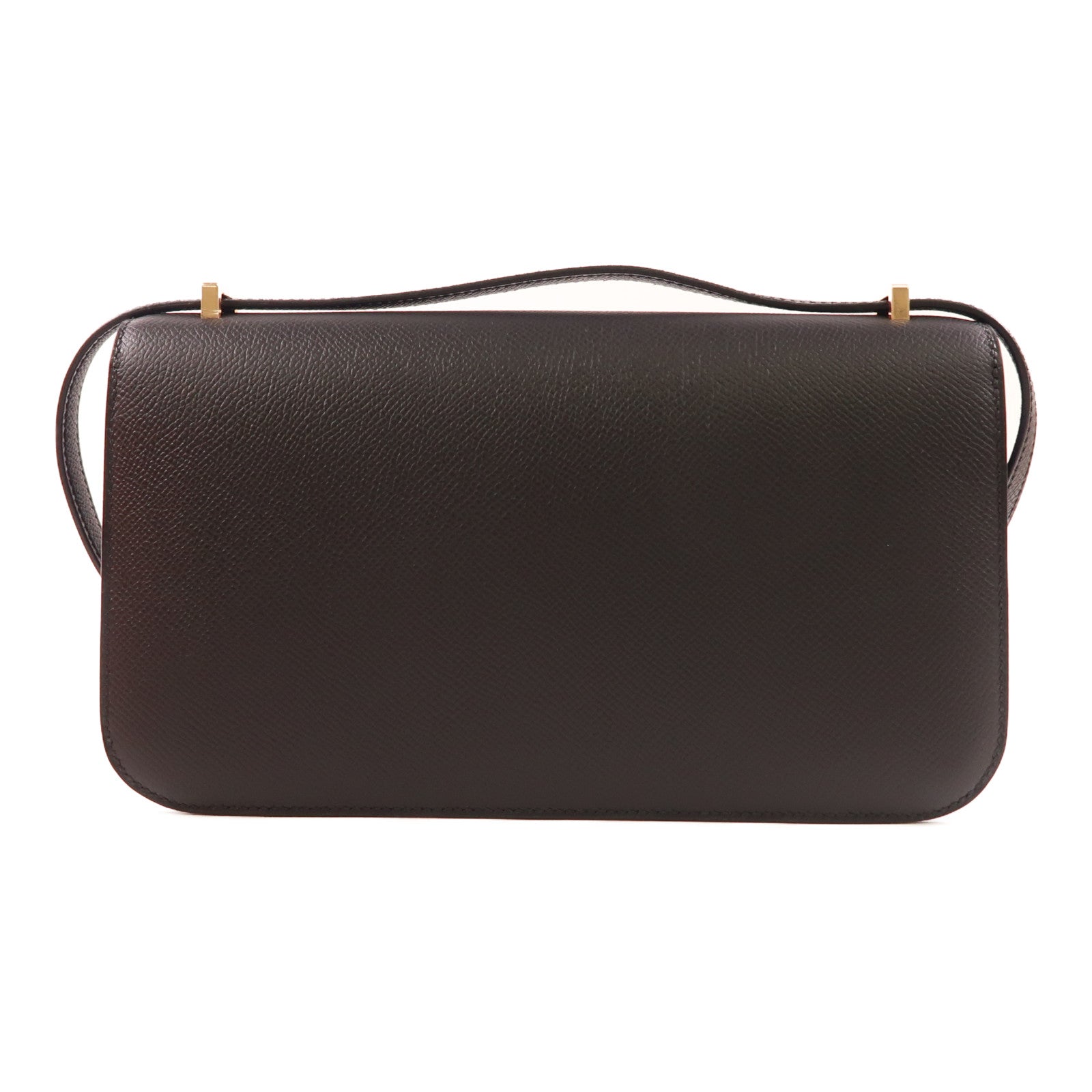 HERMES Epsom皮革Constance Elan金扣肩背袋Noir
