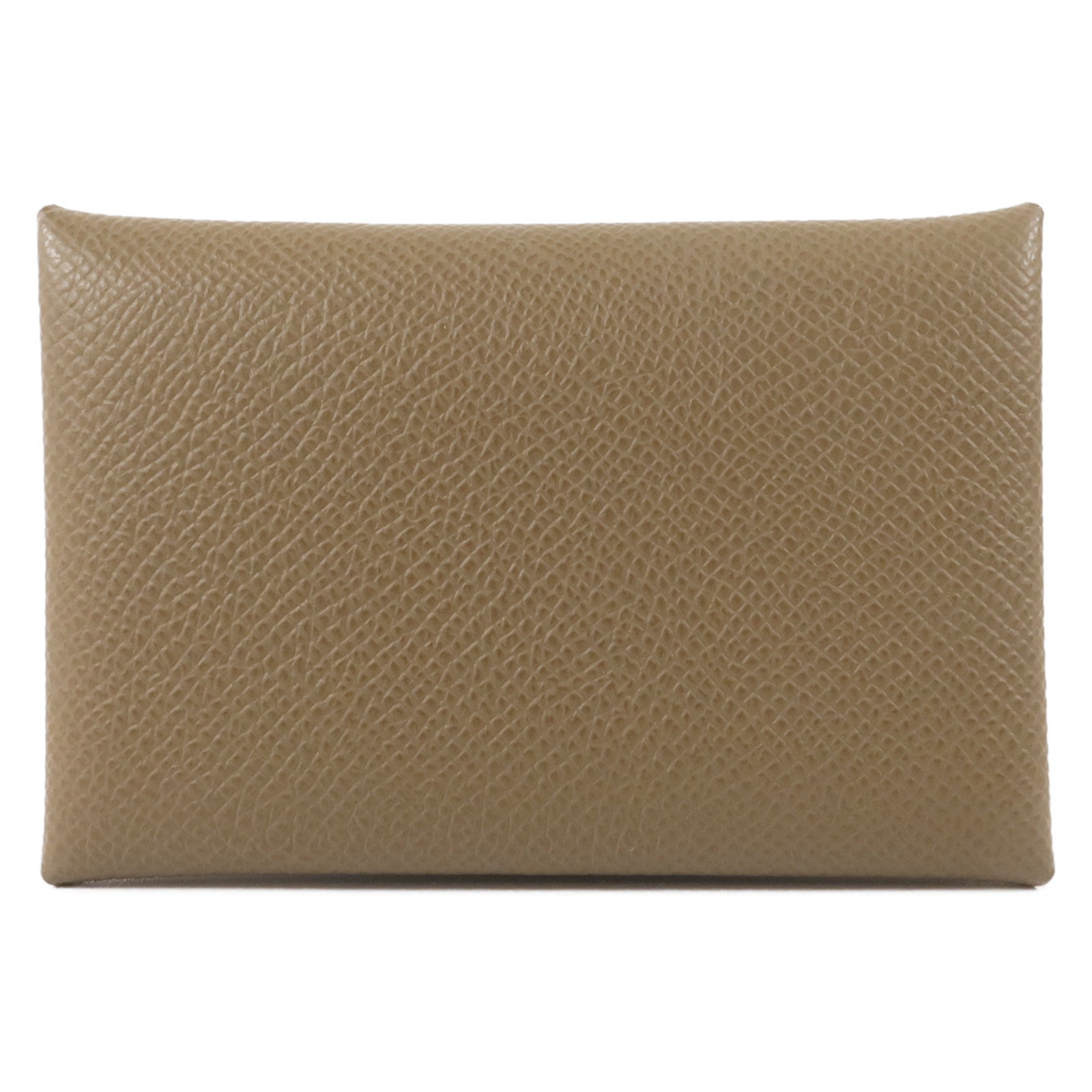 HERMES Epsom皮革Calvi Card Case卡片套Etoupe