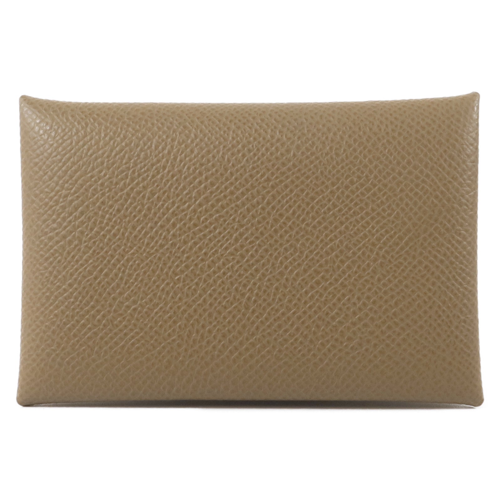HERMES Epsom皮革Calvi Card Case卡片套Etoupe
