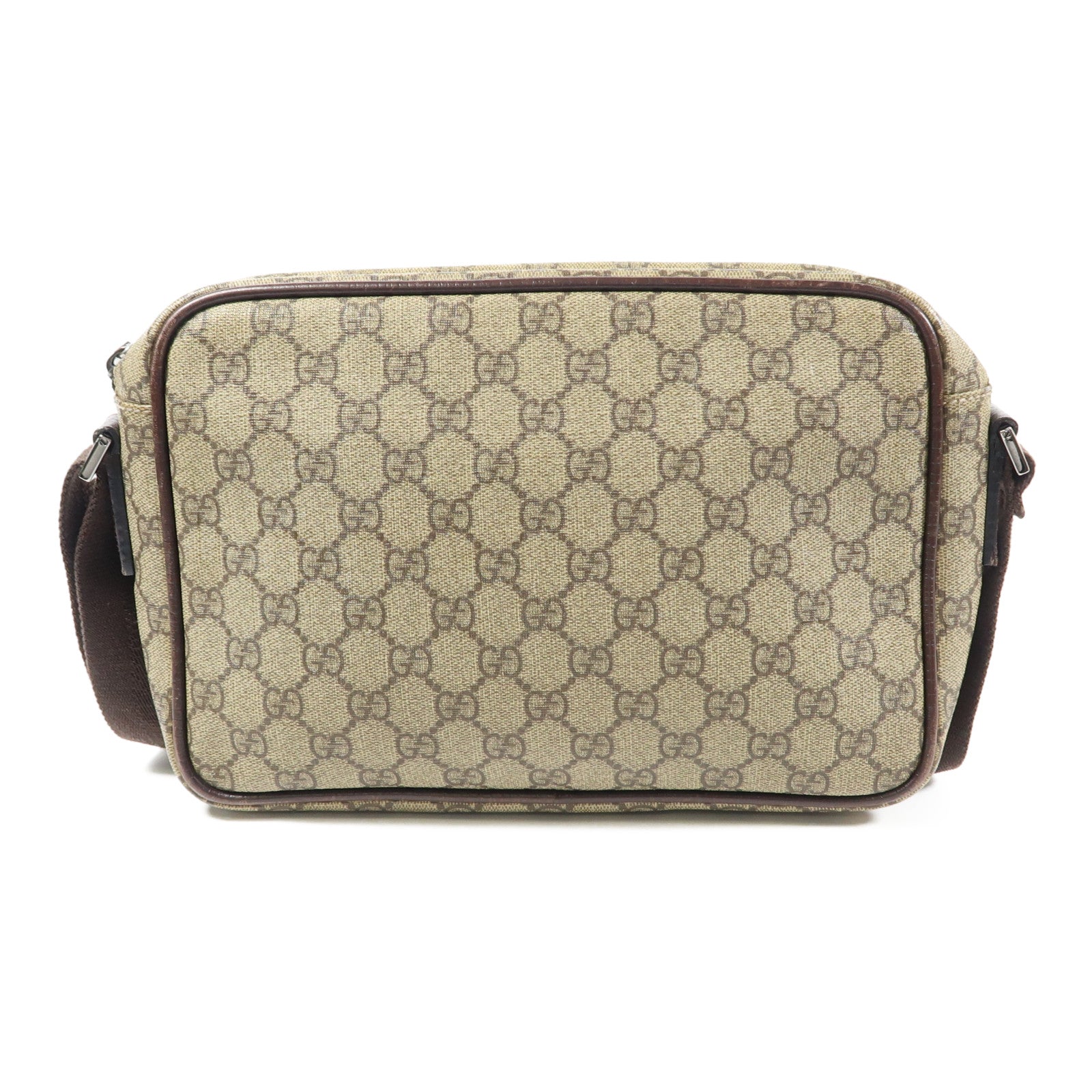 GUCCI GG SHW Shoulder Bag 114531 Coated Canvas Brown