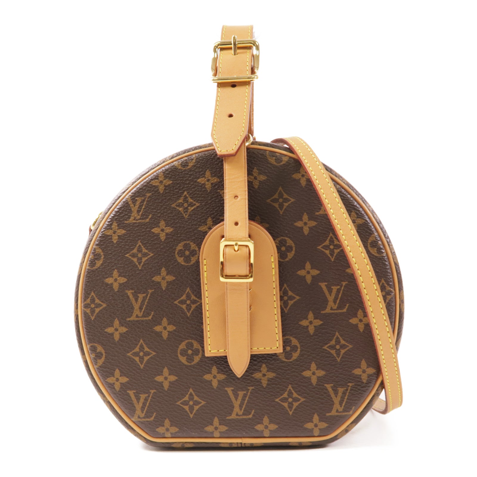 LOUIS VUITTON LV GHW Petite Boite Chapeau 2 Way Bag M43514 Monogram Brown