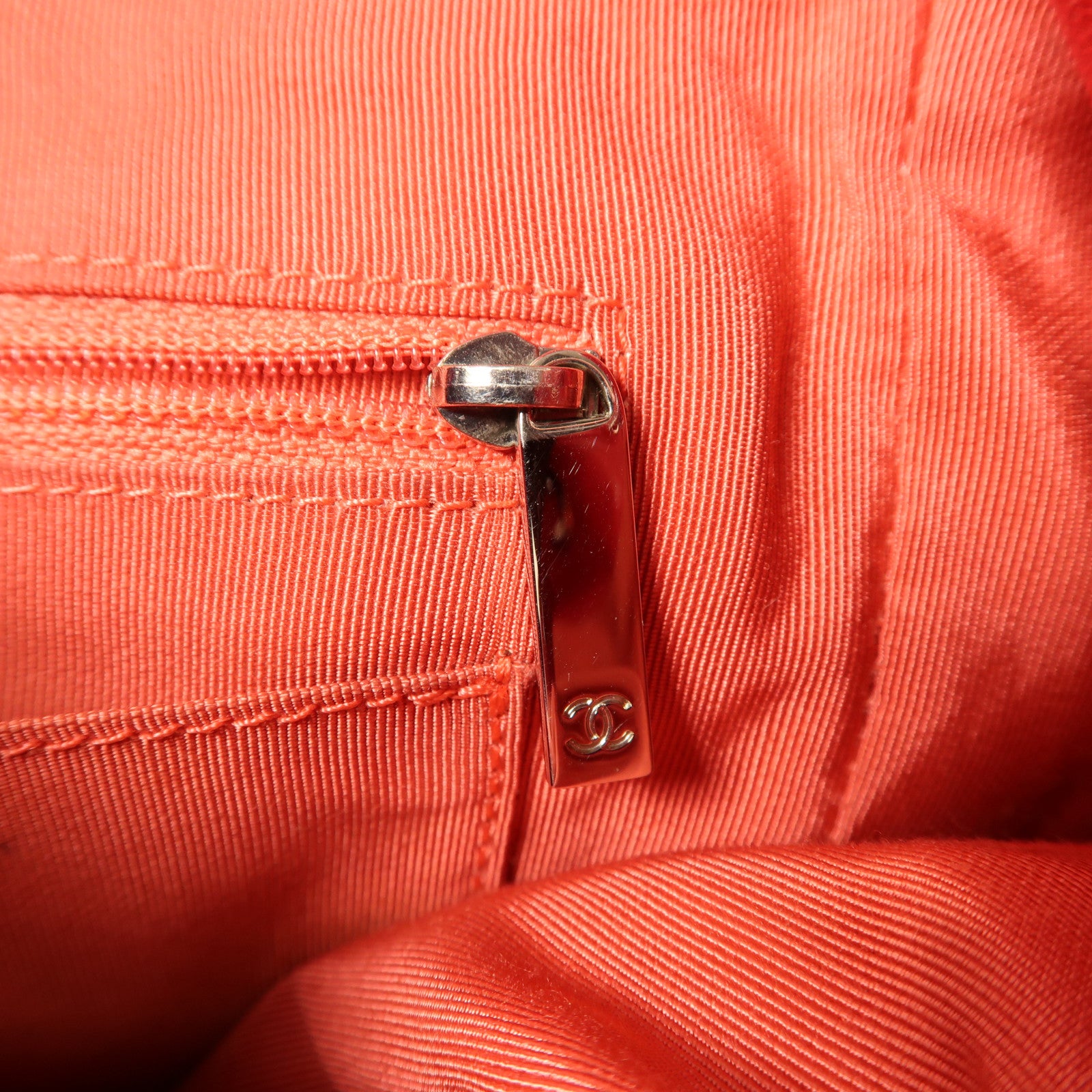 CHANEL CC SHW Backpack Rucksack Leather Red