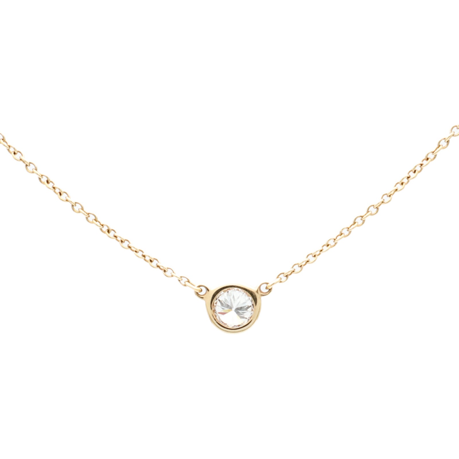 TIFFANY&CO 18K黃金By The Yard Necklace鑽石手鏈