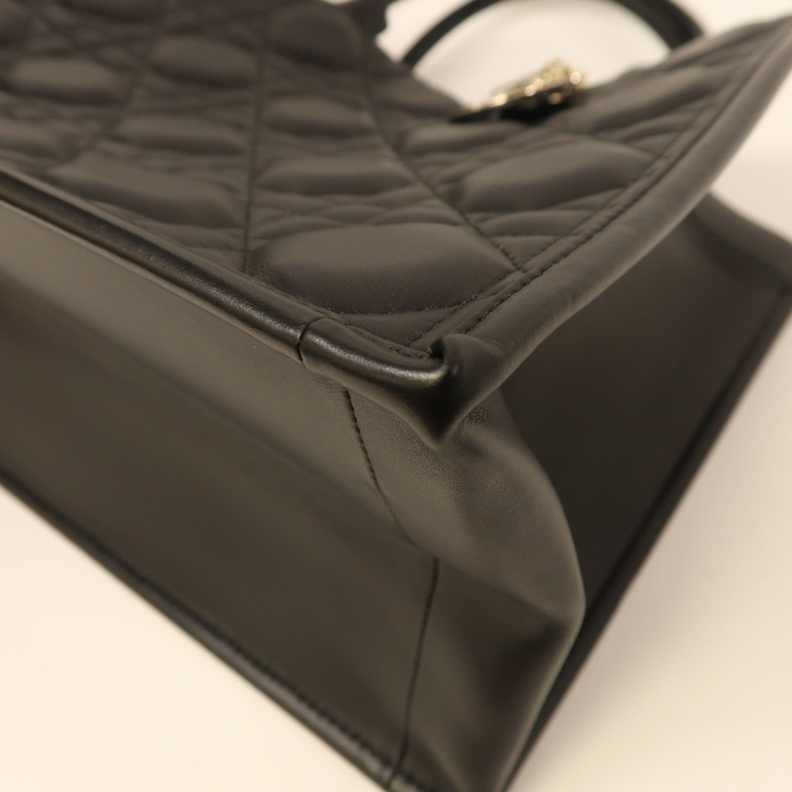 Dior 牛皮皮革Medium Book Tote金扣手挽肩背兩用袋黑色