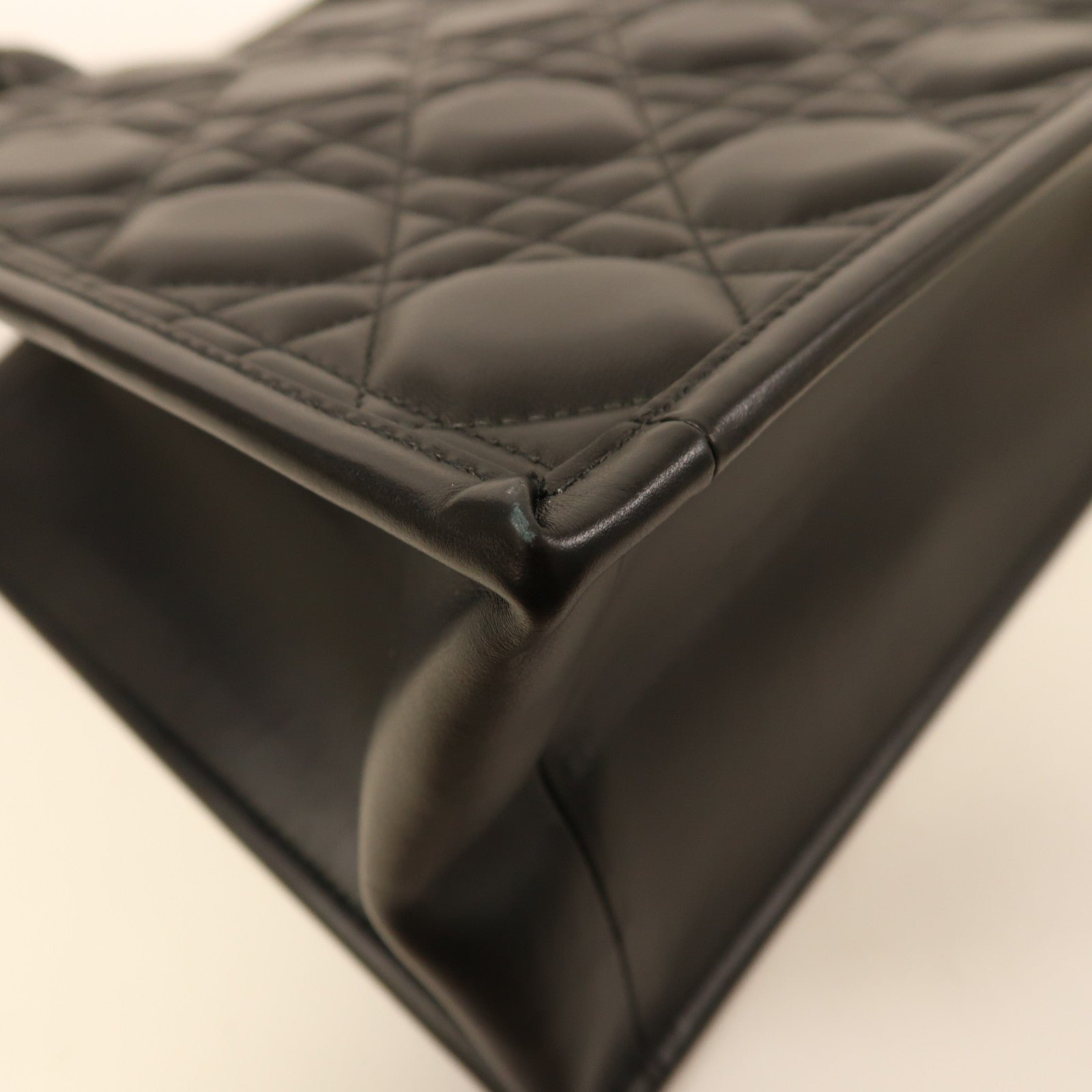 Dior 牛皮皮革Medium Book Tote金扣手挽肩背兩用袋黑色