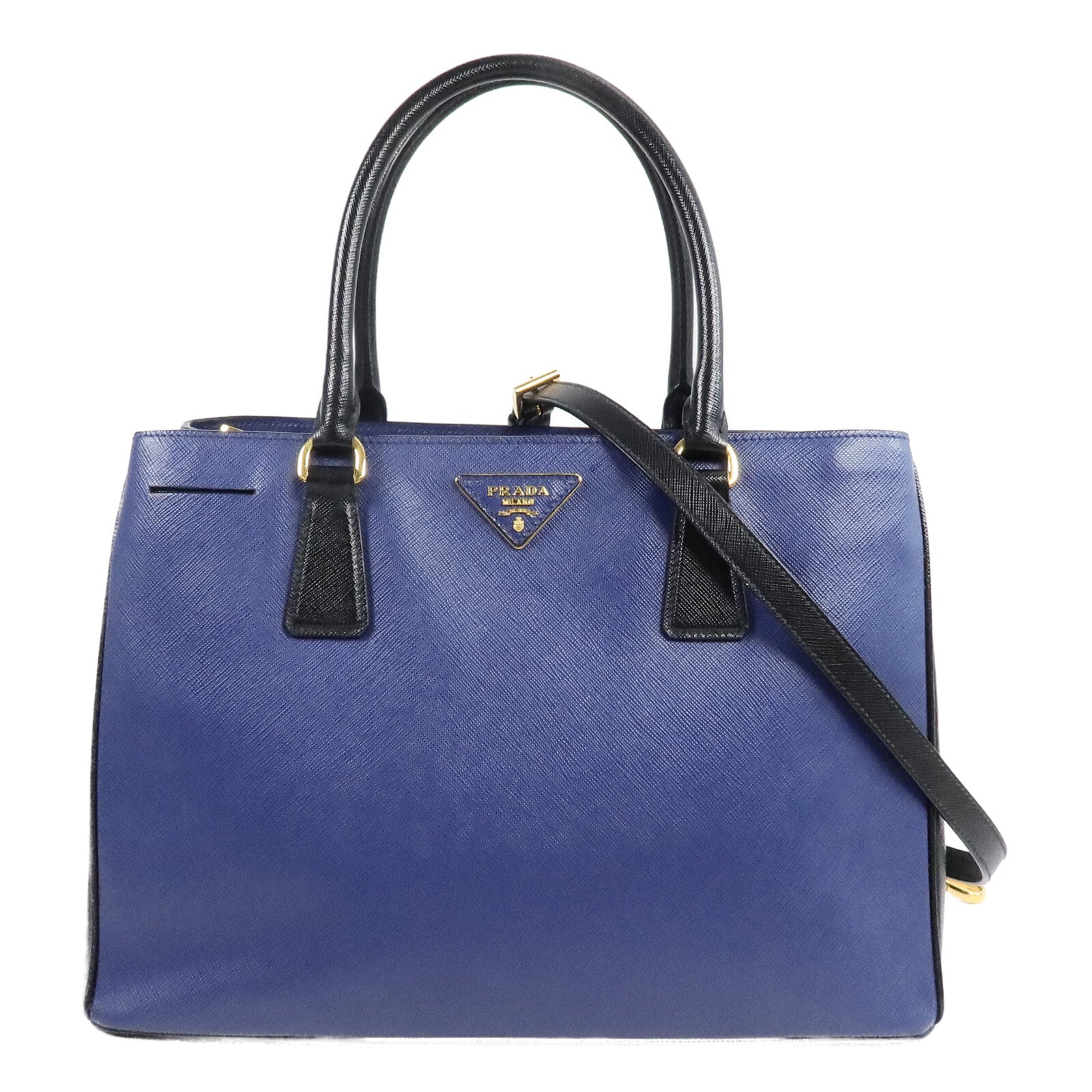 PRADA 牛皮皮革Galleria Saffiano Lux手挽肩背兩用袋