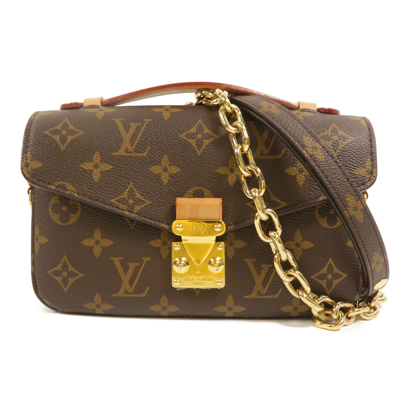 LOUIS VUITTON Monogram Pochette Metis East West金扣手挽肩背兩用袋