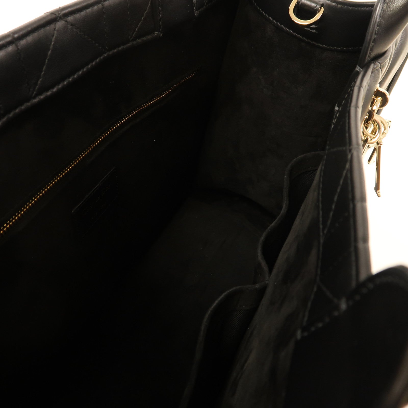 Dior 牛皮皮革Medium Book Tote金扣手挽肩背兩用袋黑色