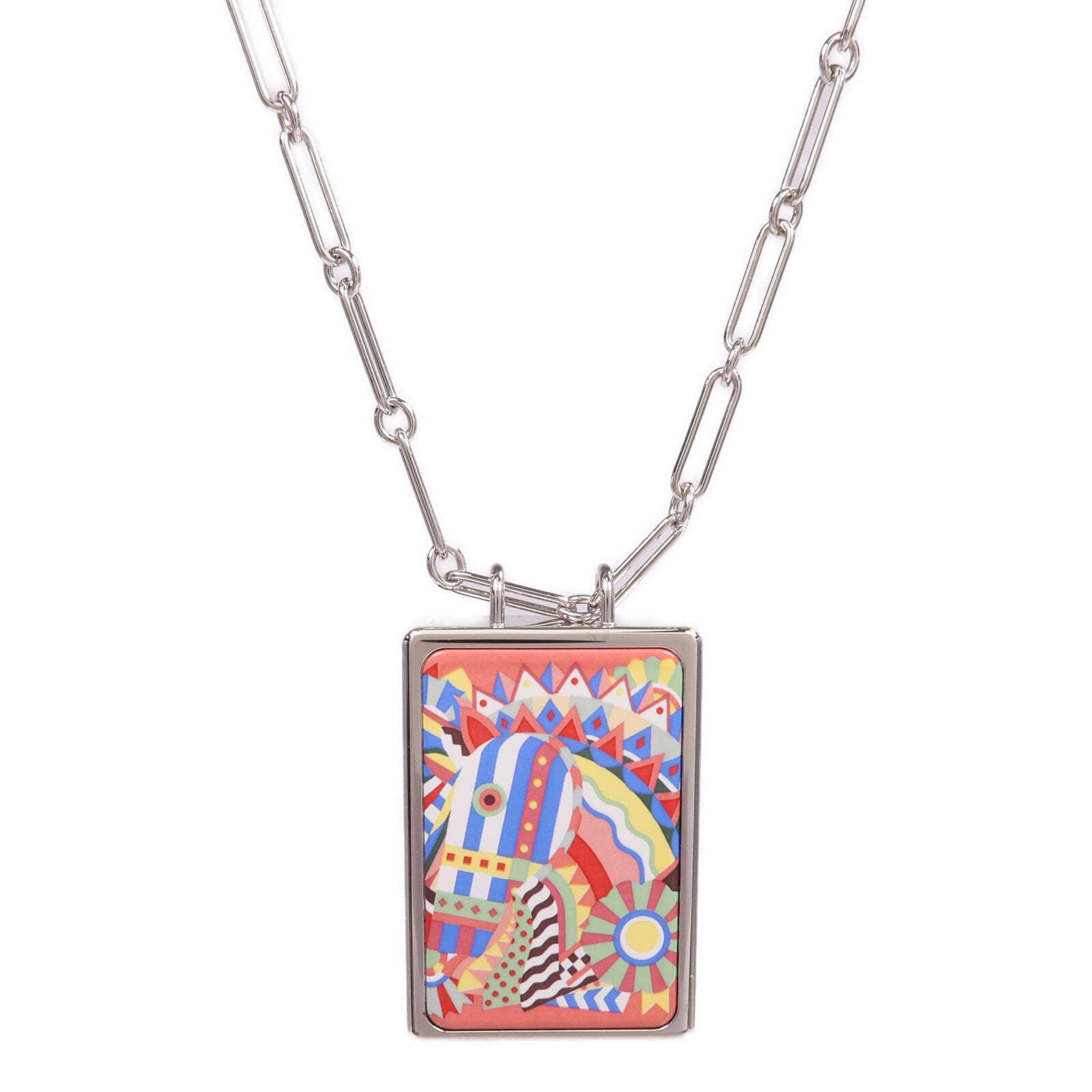 HERMES 金屬Locket Necklace項鍊