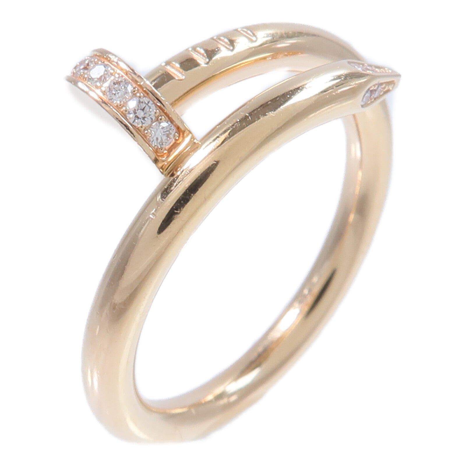 CARTIER 18K玫瑰金Juste Un Clou Classic Design Diamond鑽石戒指