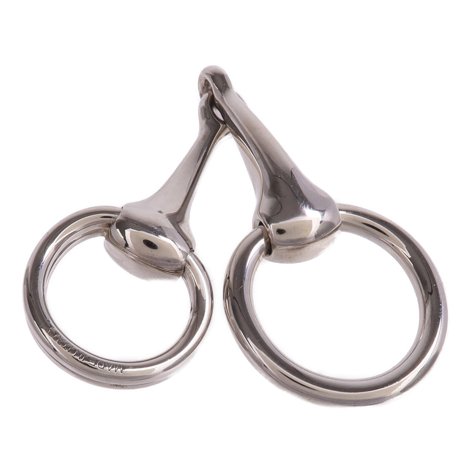 HERMES Palladium Plated Mors Scarf 90 Ring絲巾扣