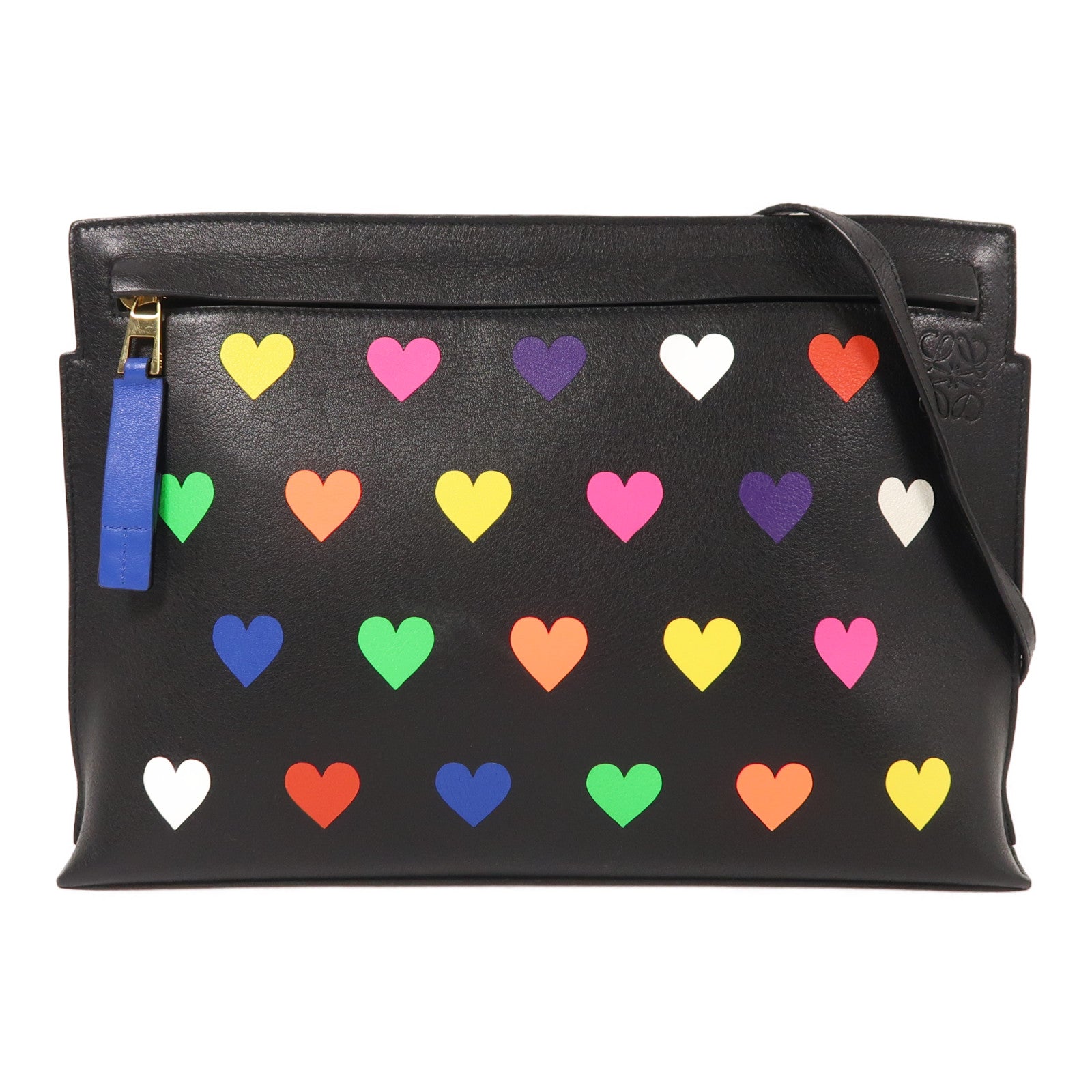 LOEWE 牛皮皮革Shoulder Bag金扣肩背袋