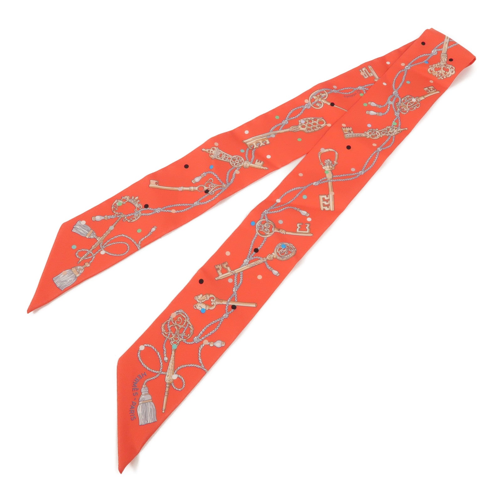 HERMES 絲質Twilly絲巾