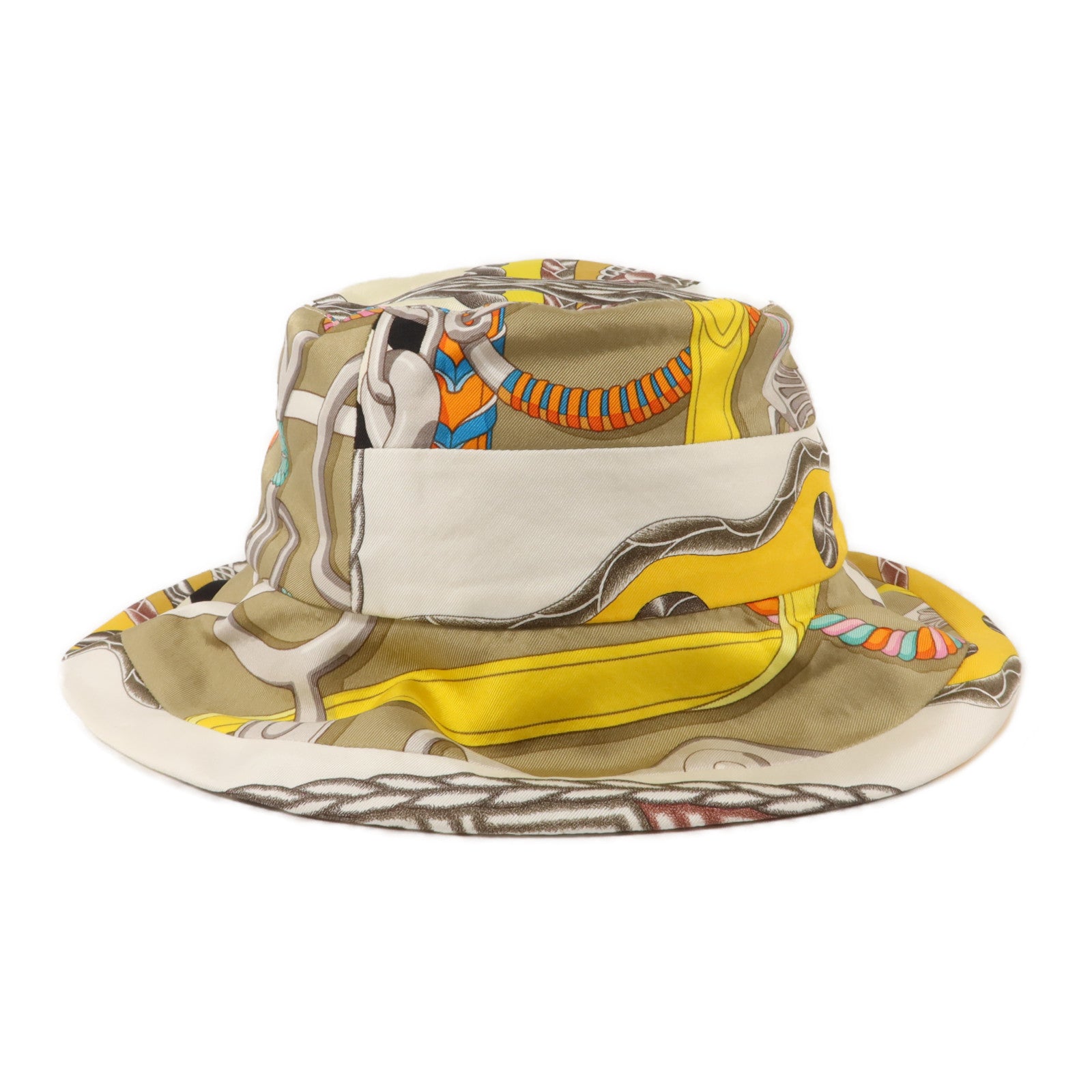 HERMES 絲質/棉質Bucket Hat帽子