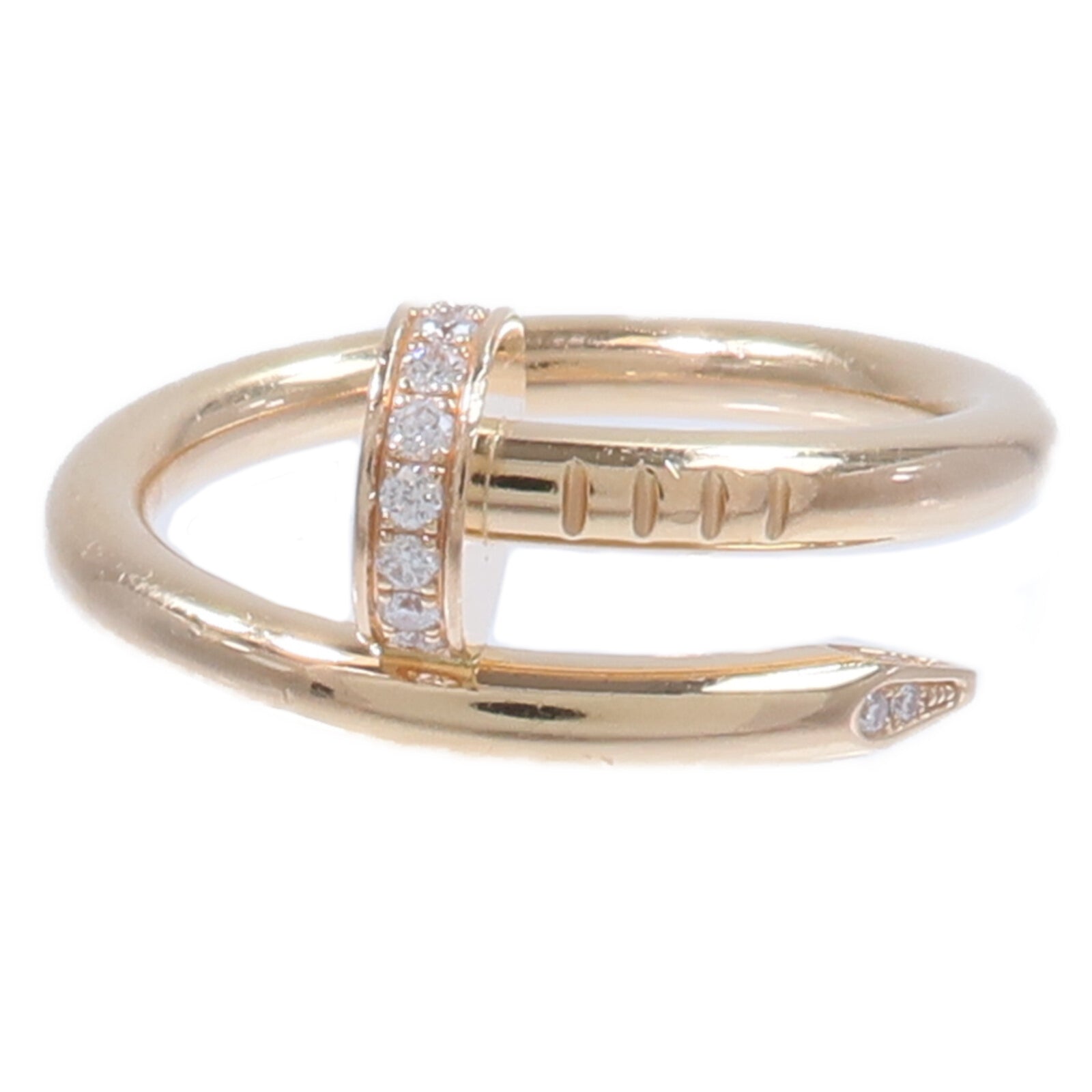 CARTIER 18K玫瑰金Juste Un Clou Classic Design Diamond鑽石戒指