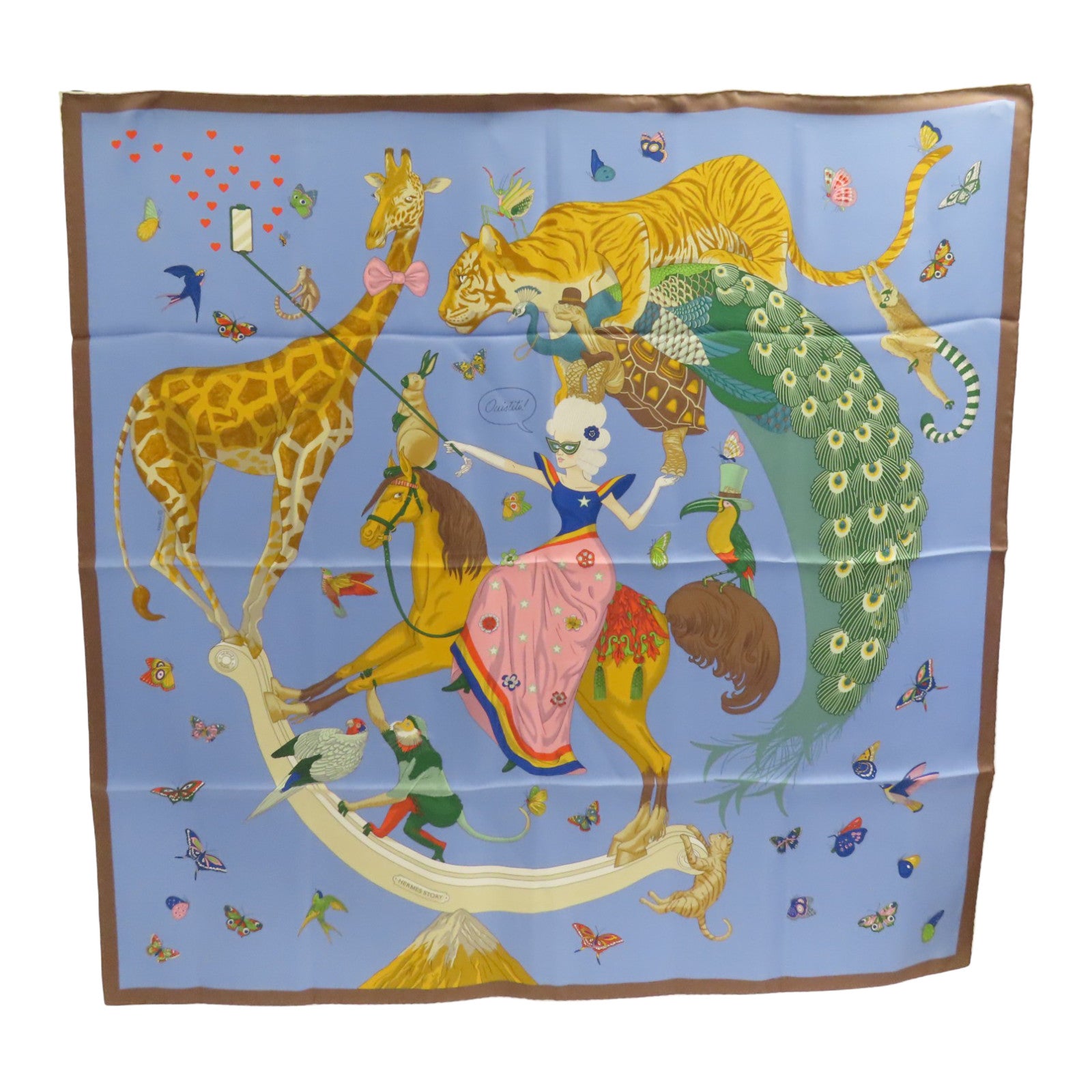 HERMES 絲質Scarf 90x90絲巾