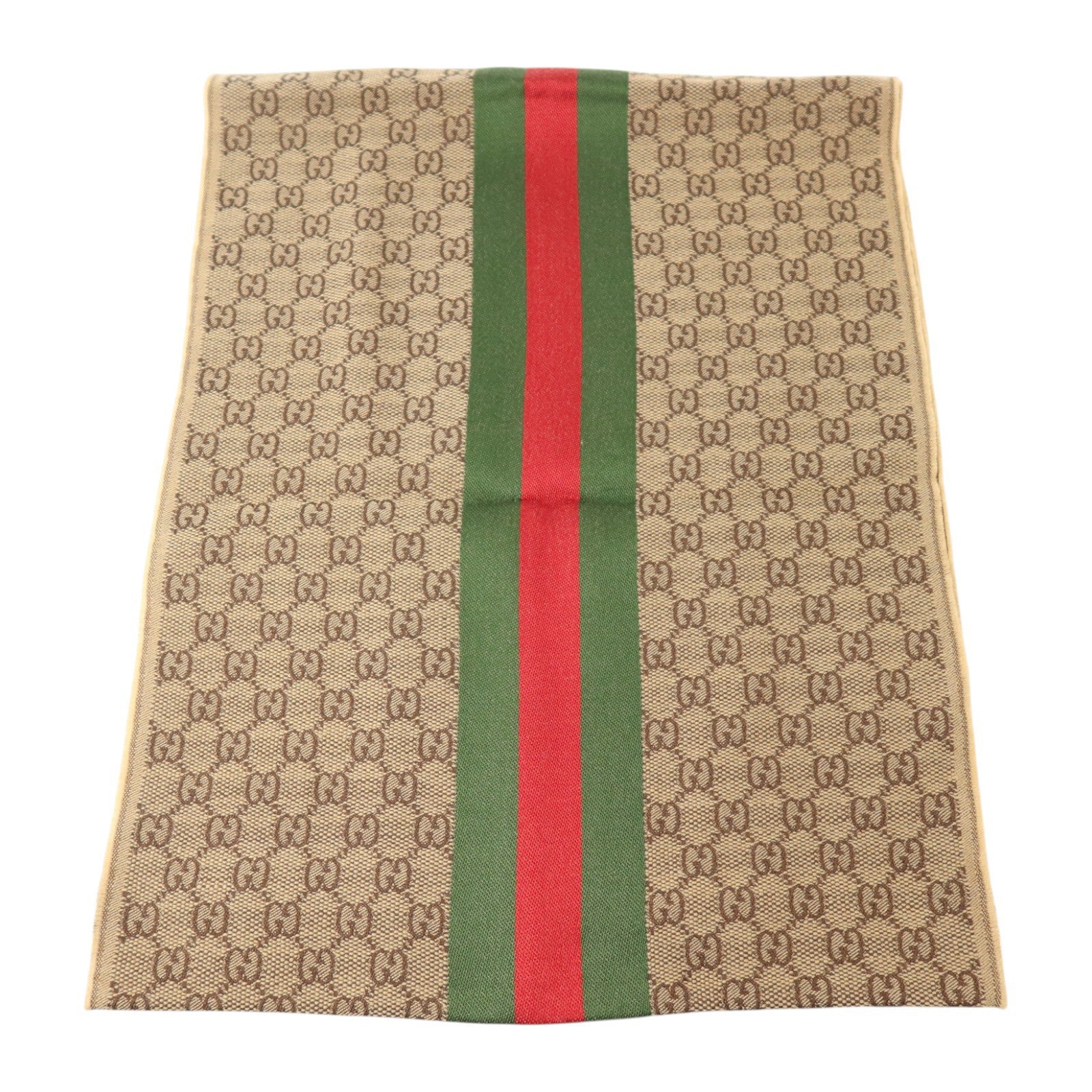 GUCCI 羊毛/絲質Scarf 180x37cm絲巾