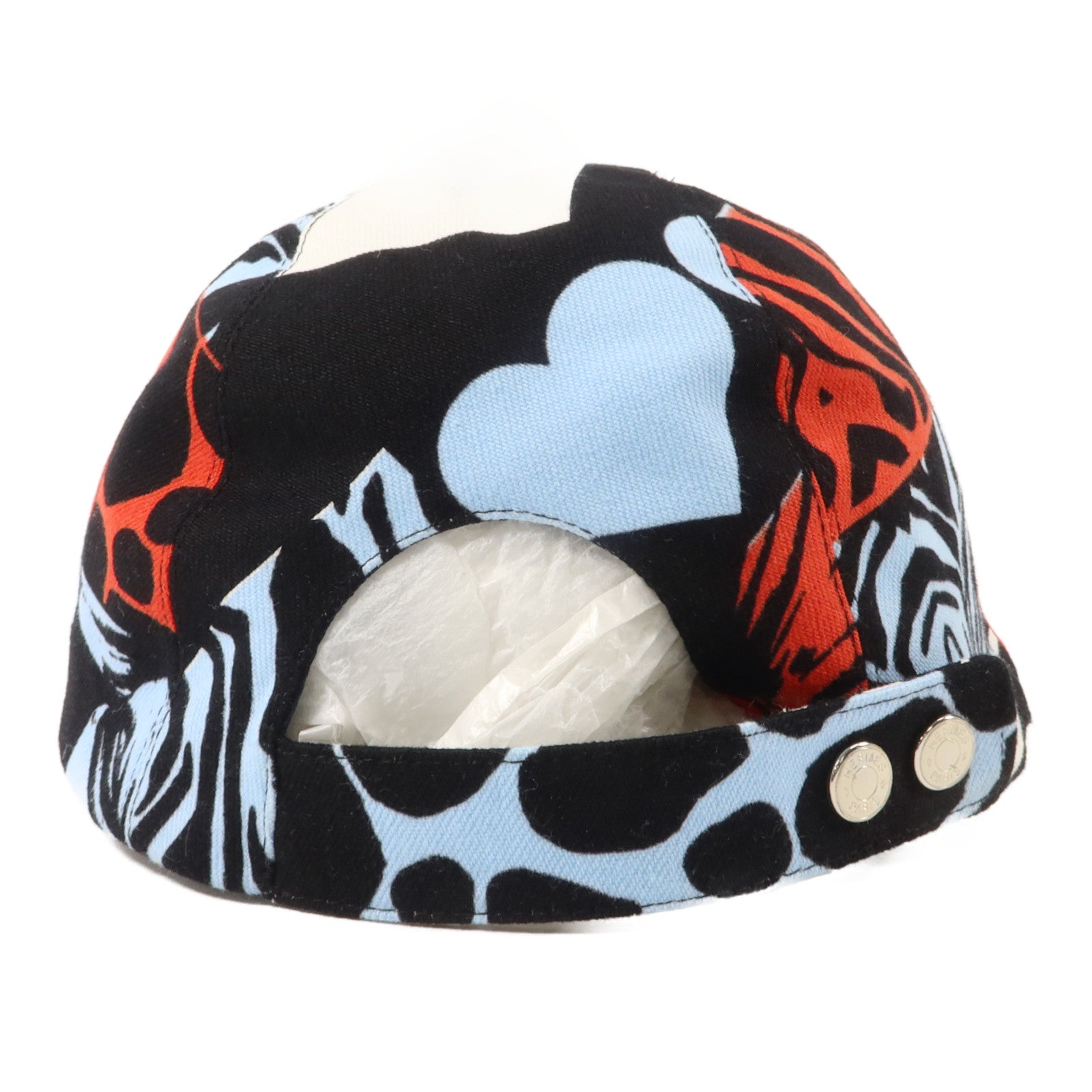 HERMES 棉質/絲質Davis Jungle Love Hat帽子