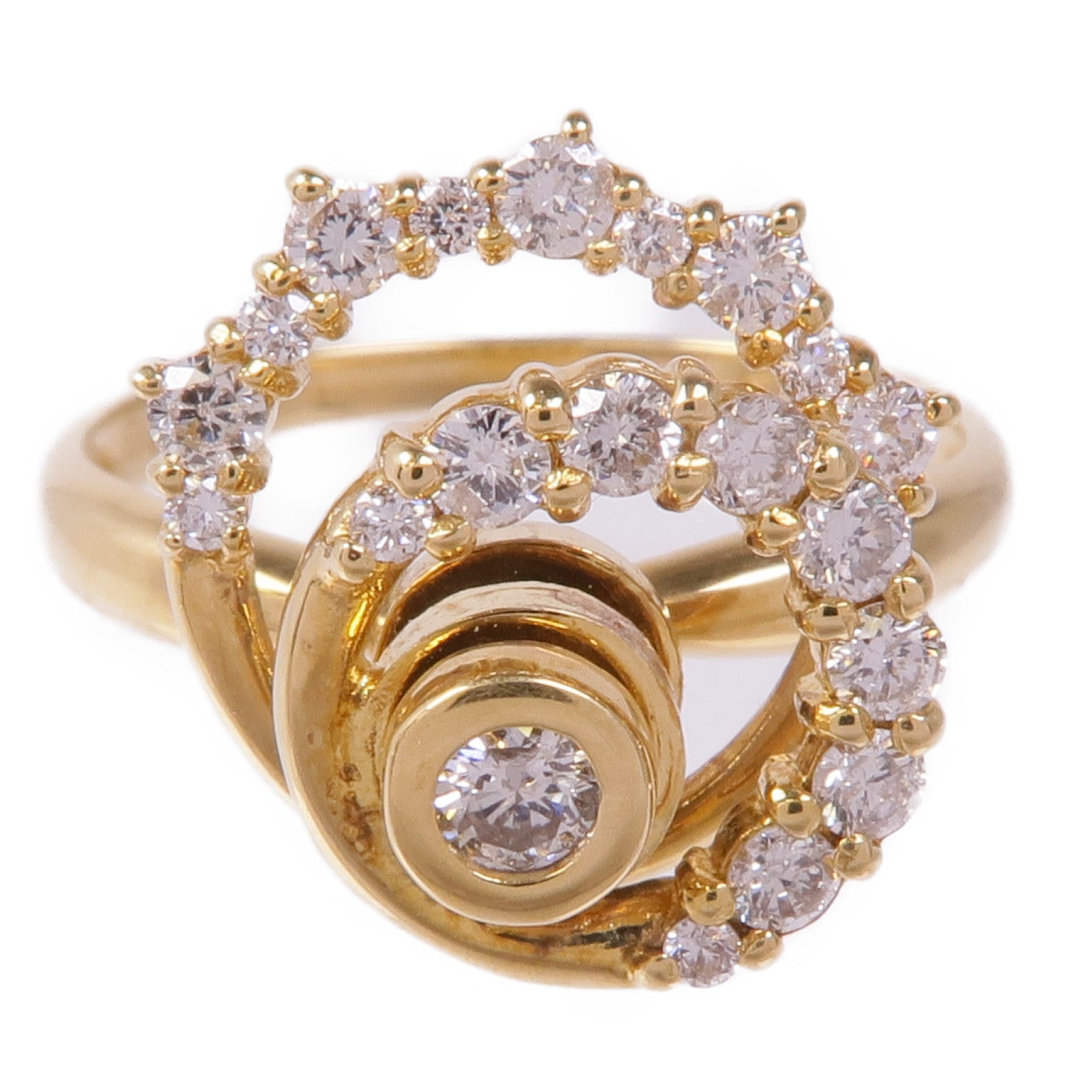 JEWELRY 18K黃金Diamond Ring鑽石戒指US#5.75