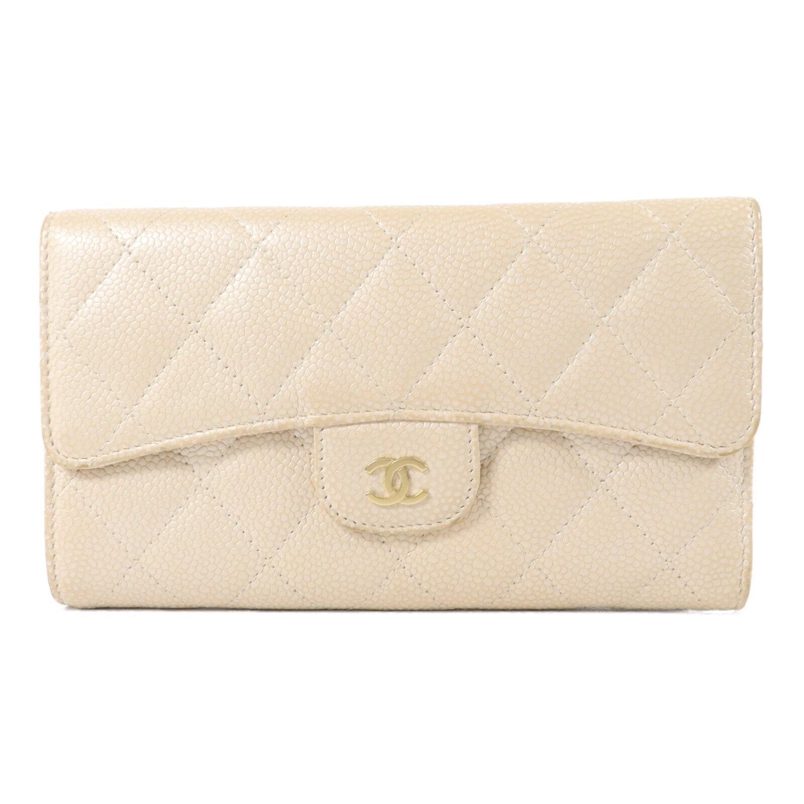 CHANEL 牛皮皮革Trifold Long Wallet長錢包