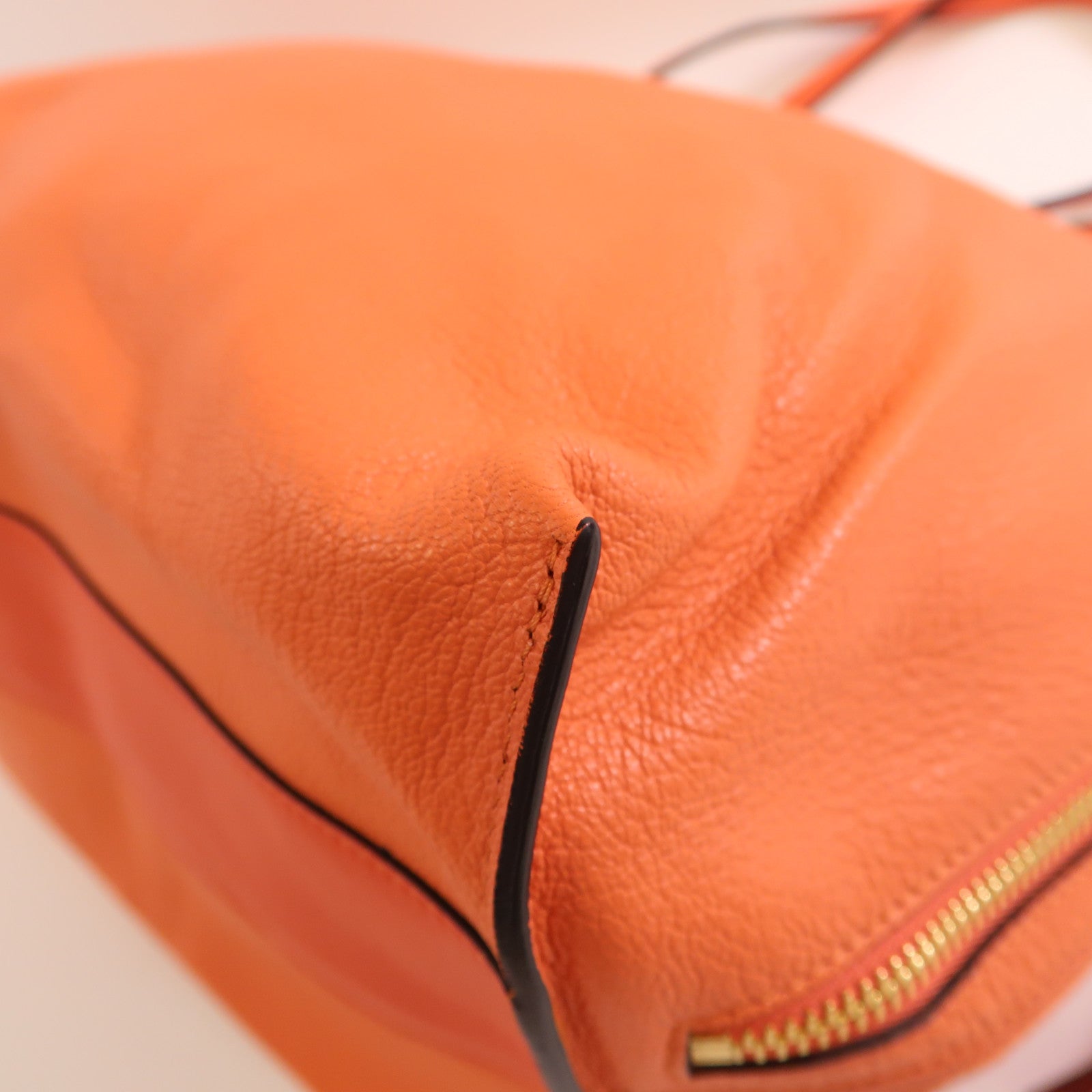 Chloe 牛皮皮革Tote Bag金扣肩背袋