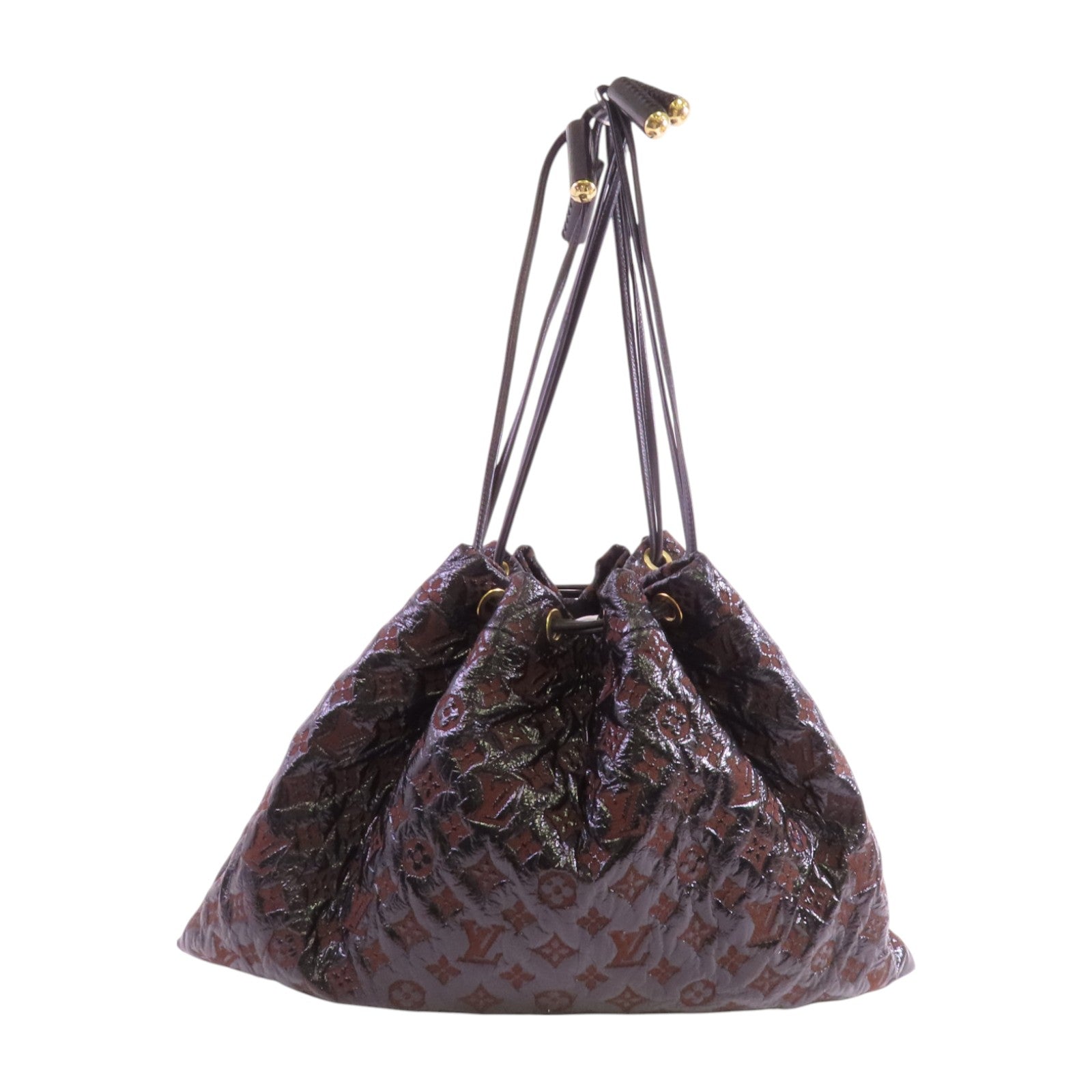 LOUIS VUITTON LV Envinil Squishy Golden Shoulder Bag M95259 Monogram Jacquard