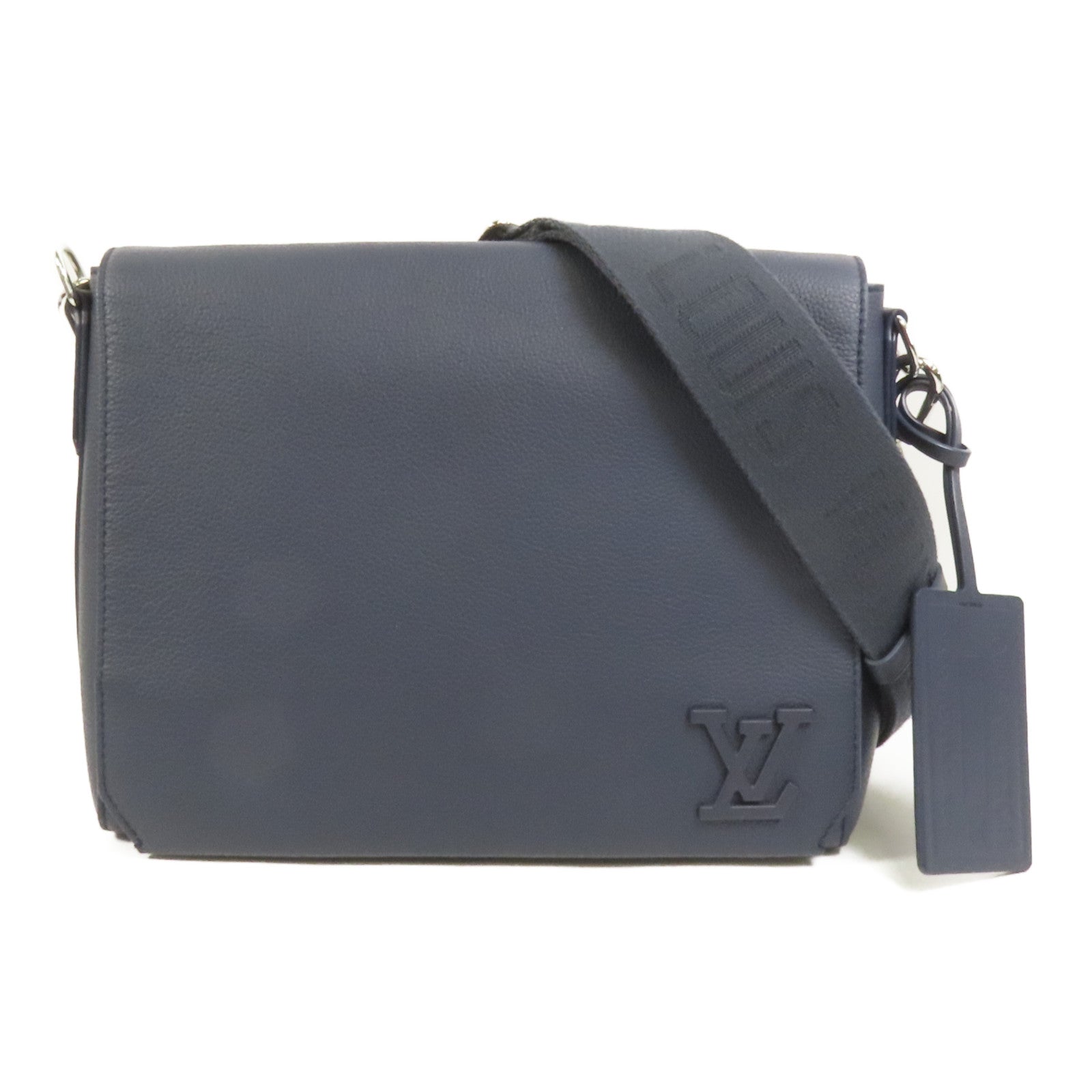 LOUIS VUITTON 牛皮皮革Aerogram Takeoff銀扣肩背袋