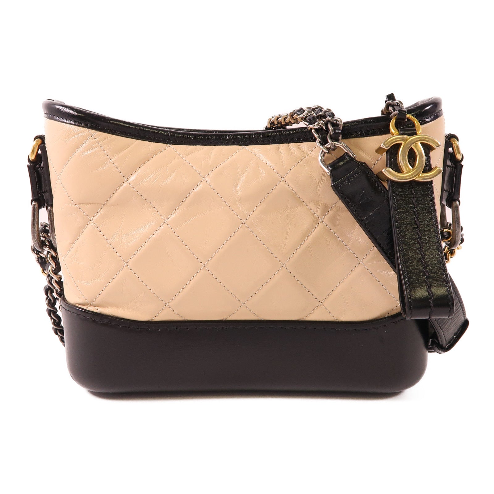 CHANEL 牛皮皮革Gabrielle Small鏈帶肩背袋