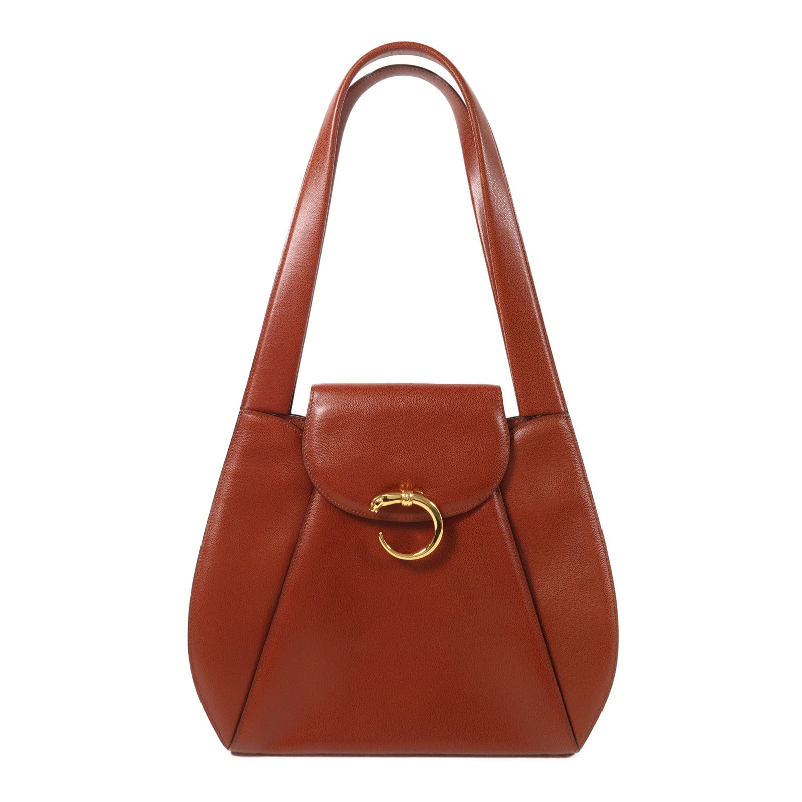 SELECTION 牛皮皮革Panthere Shoulder Bag金扣肩背袋