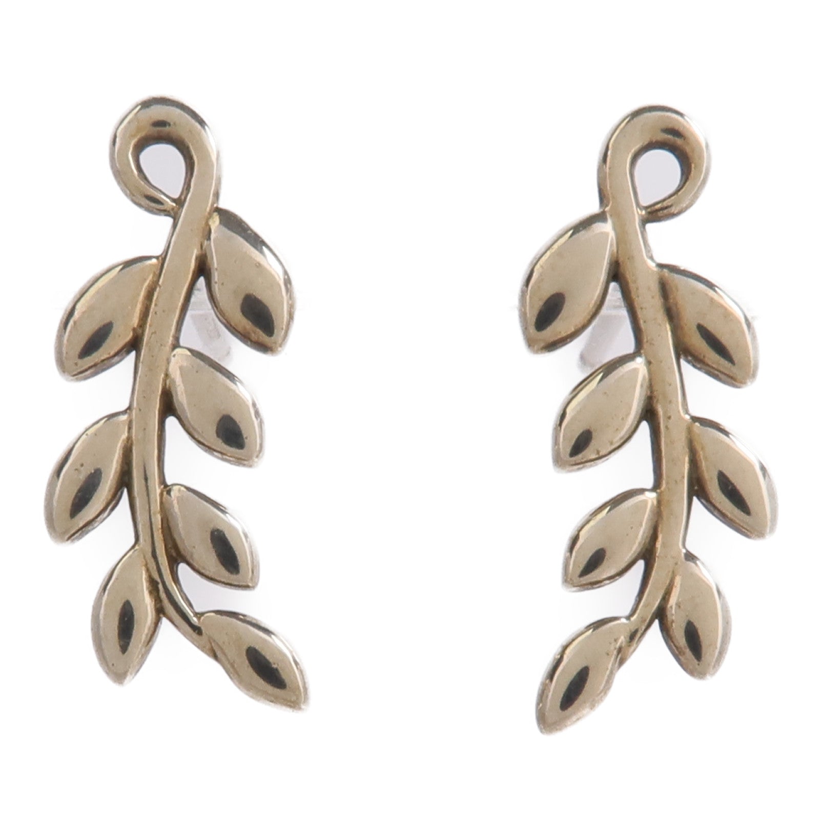 TIFFANY&CO 925純銀Olive Leaf Climber Earrings耳環