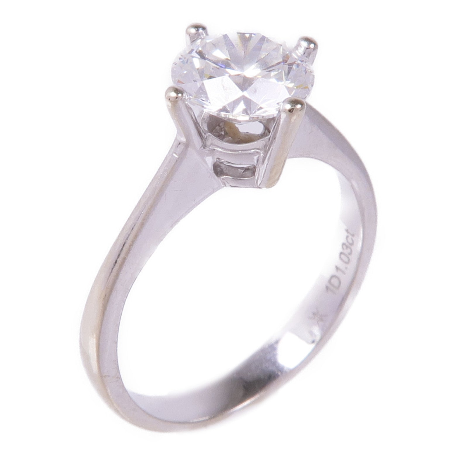 JEWELRY 【激減優惠】18K白金Diamond Ring鑽石戒指US#4.75