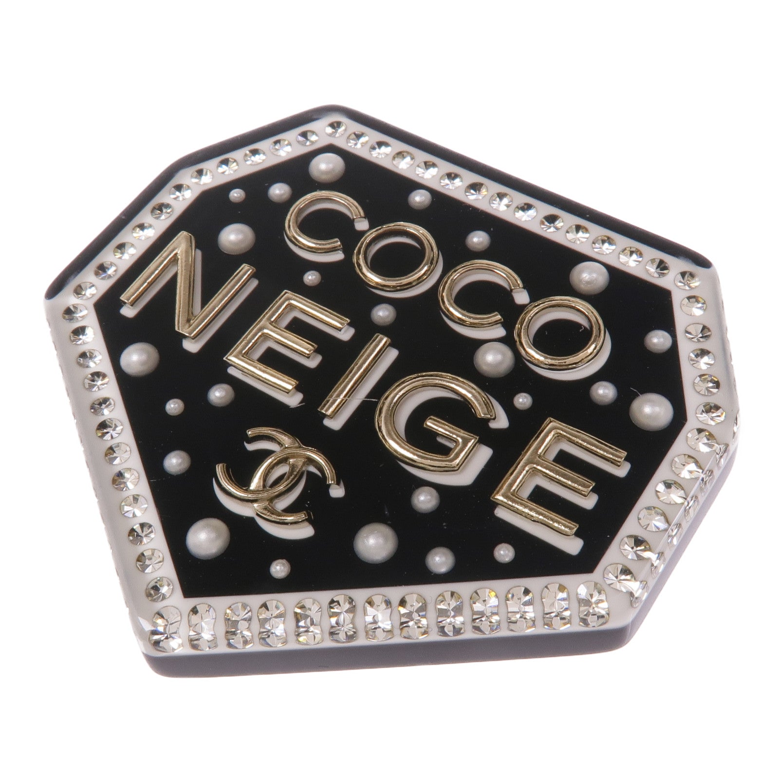 CHANEL 【激減優惠】PVC Brooch金扣胸針