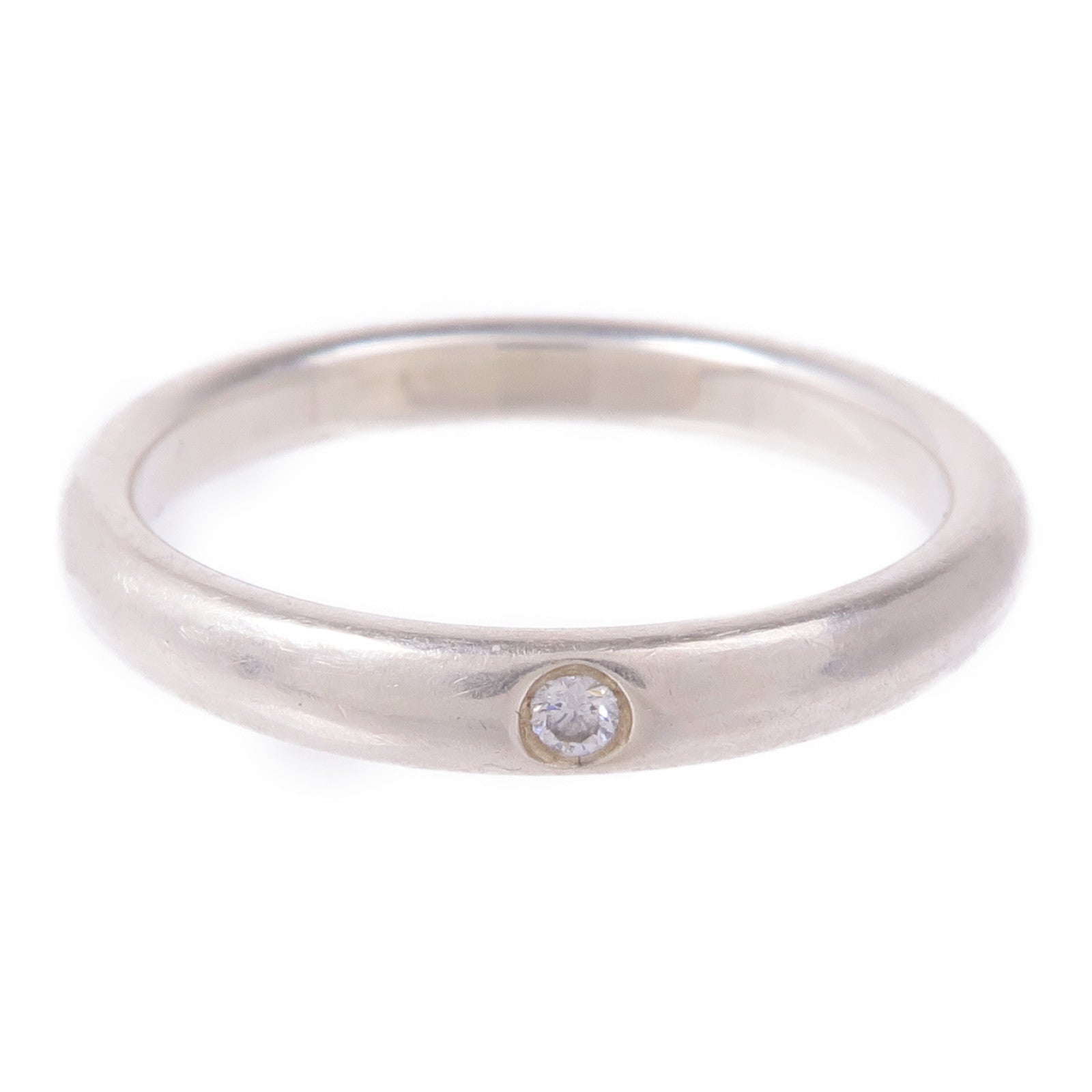 TIFFANY&CO 925純銀Elsa Peretti Band Diamond Ring鑽石戒指US#7