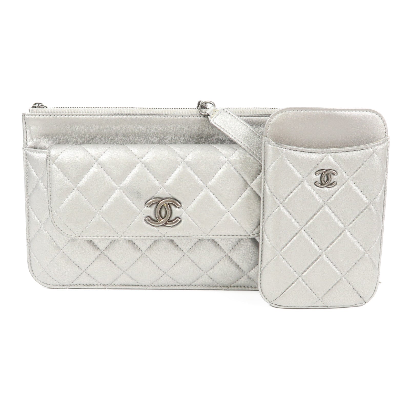 CHANEL 羊皮皮革Shoulder Bag鏈帶肩背袋