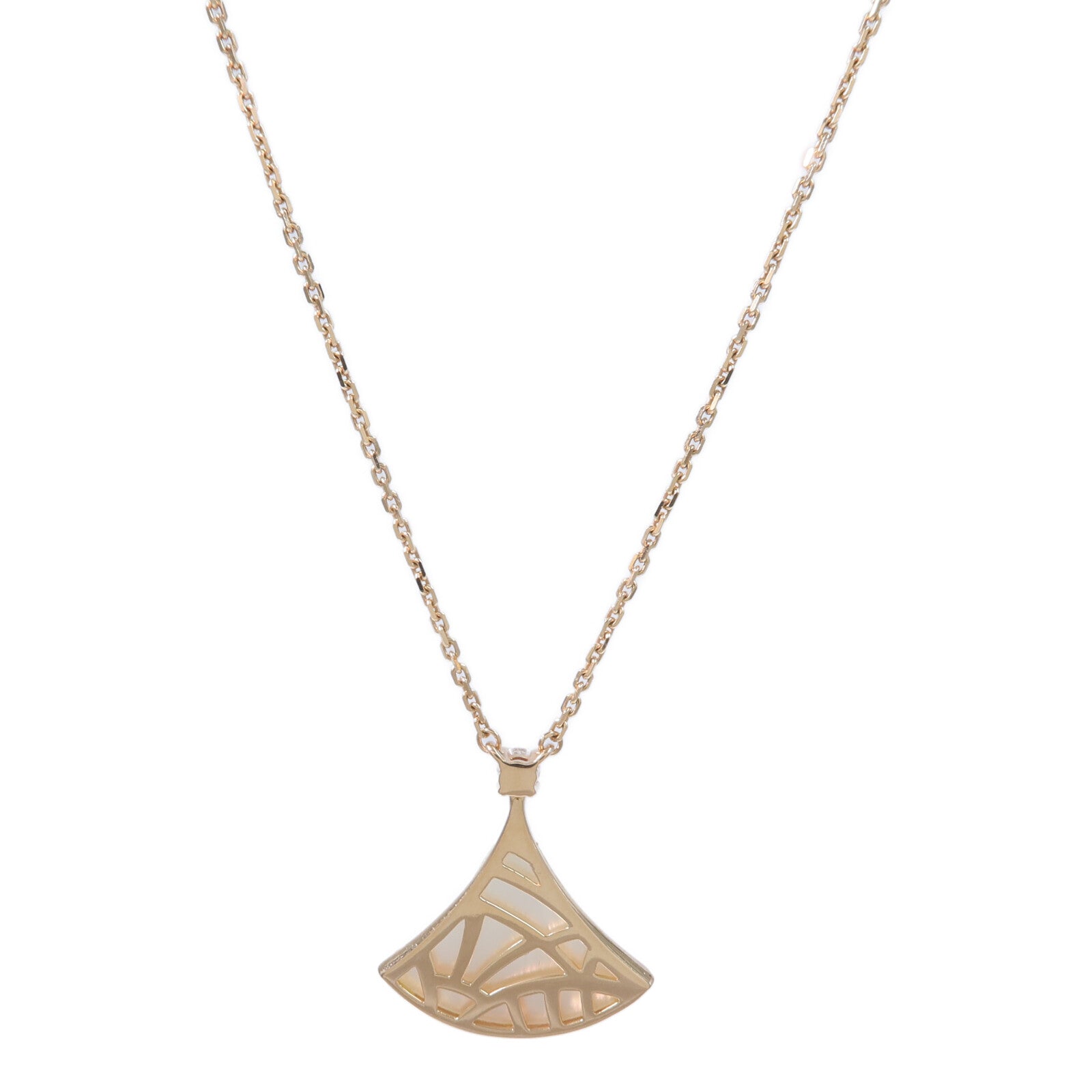 BVLGARI 18K玫瑰金Divas'Dream Necklace珍珠母貝項鍊