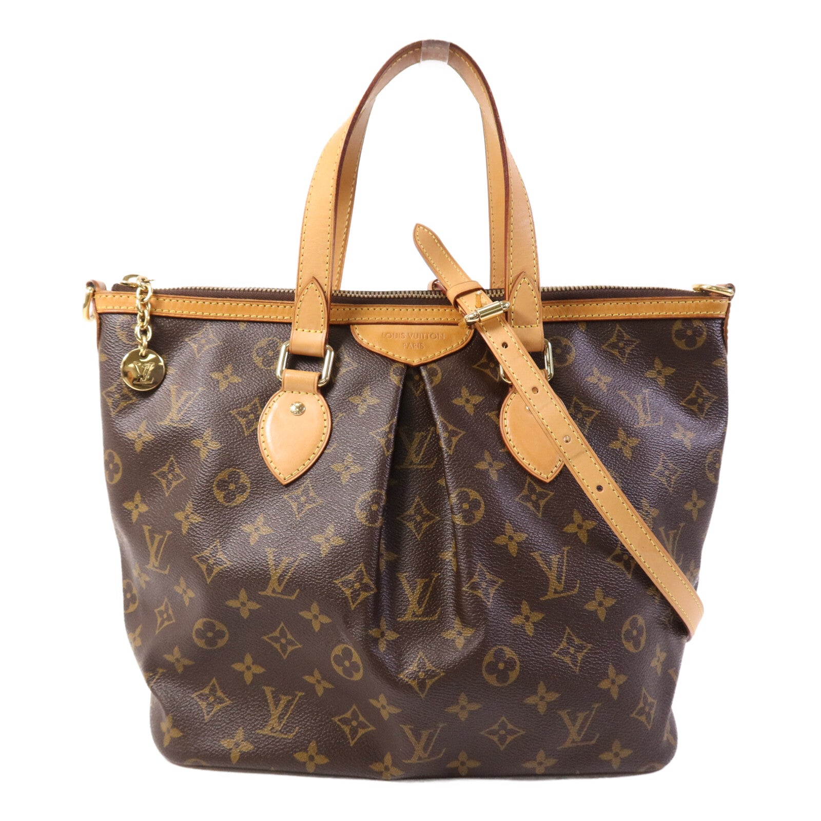 LOUIS VUITTON Monogram Palermo GM金扣手挽肩背兩用袋