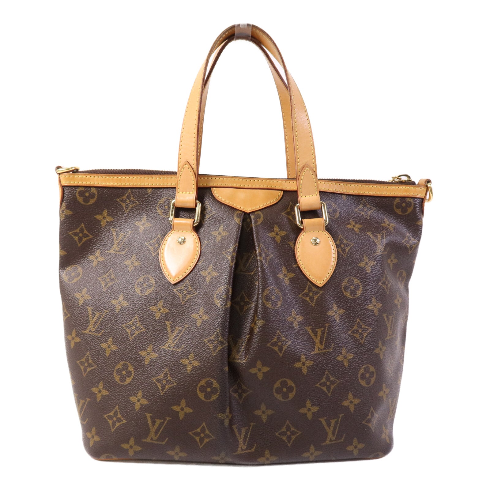 LOUIS VUITTON Monogram Palermo GM金扣手挽肩背兩用袋