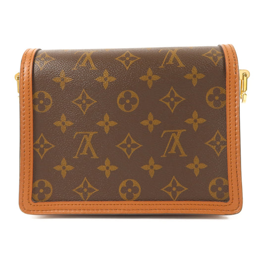 LOUIS VUITTON Monogram Reverse Mini Dauphine金扣肩背袋