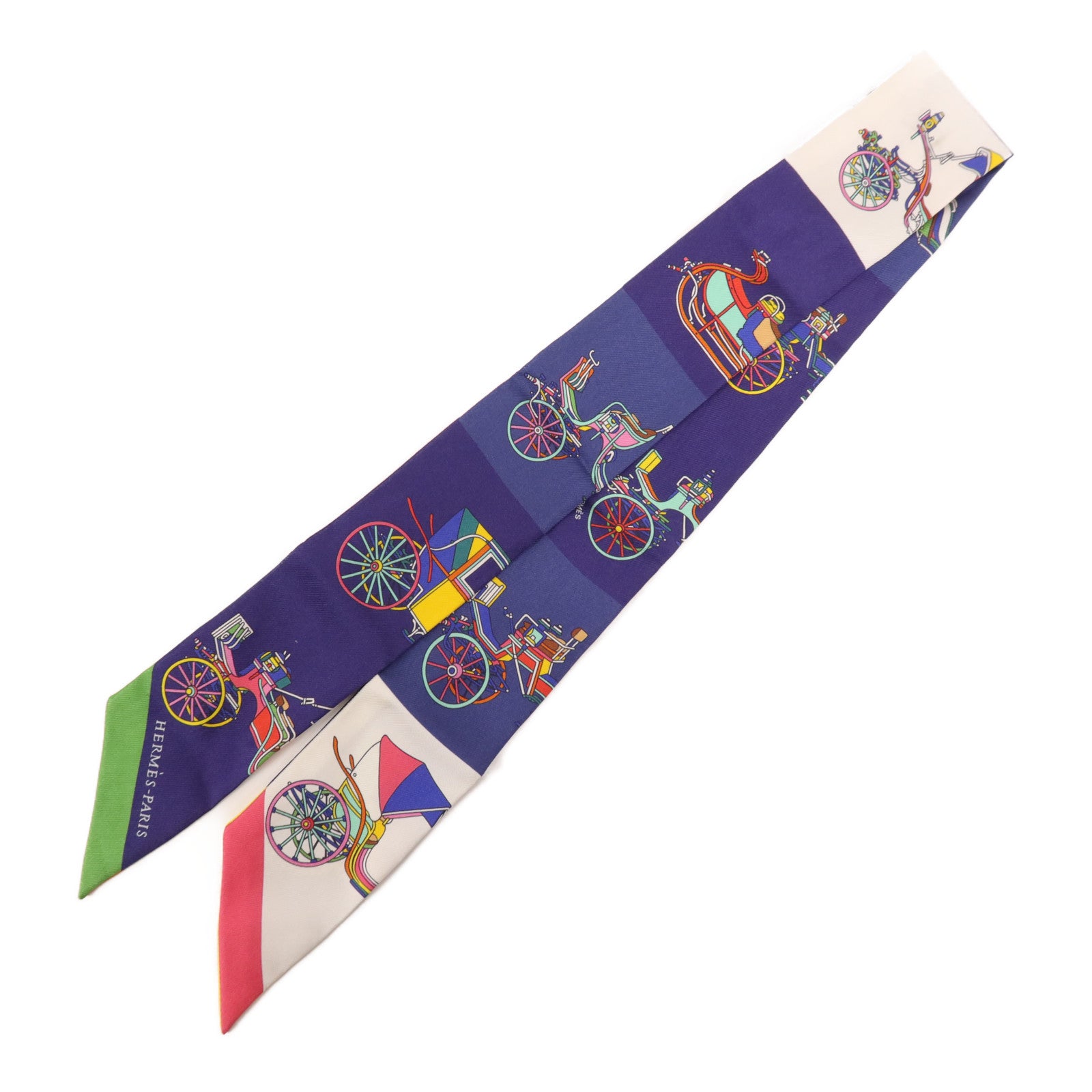 HERMES 絲質Twilly絲巾