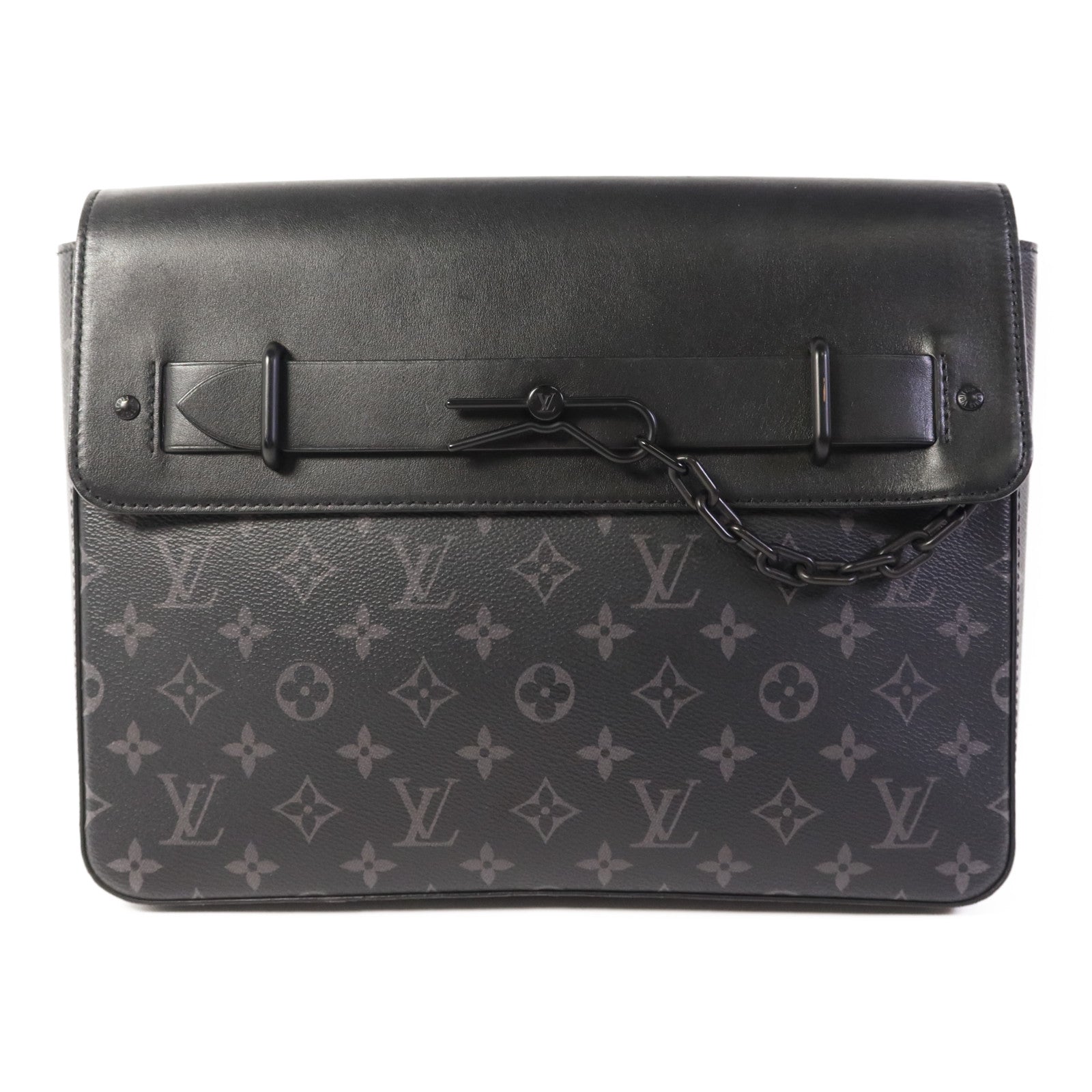LOUIS VUITTON Monogram Eclipse Pochette Steamer手拿包