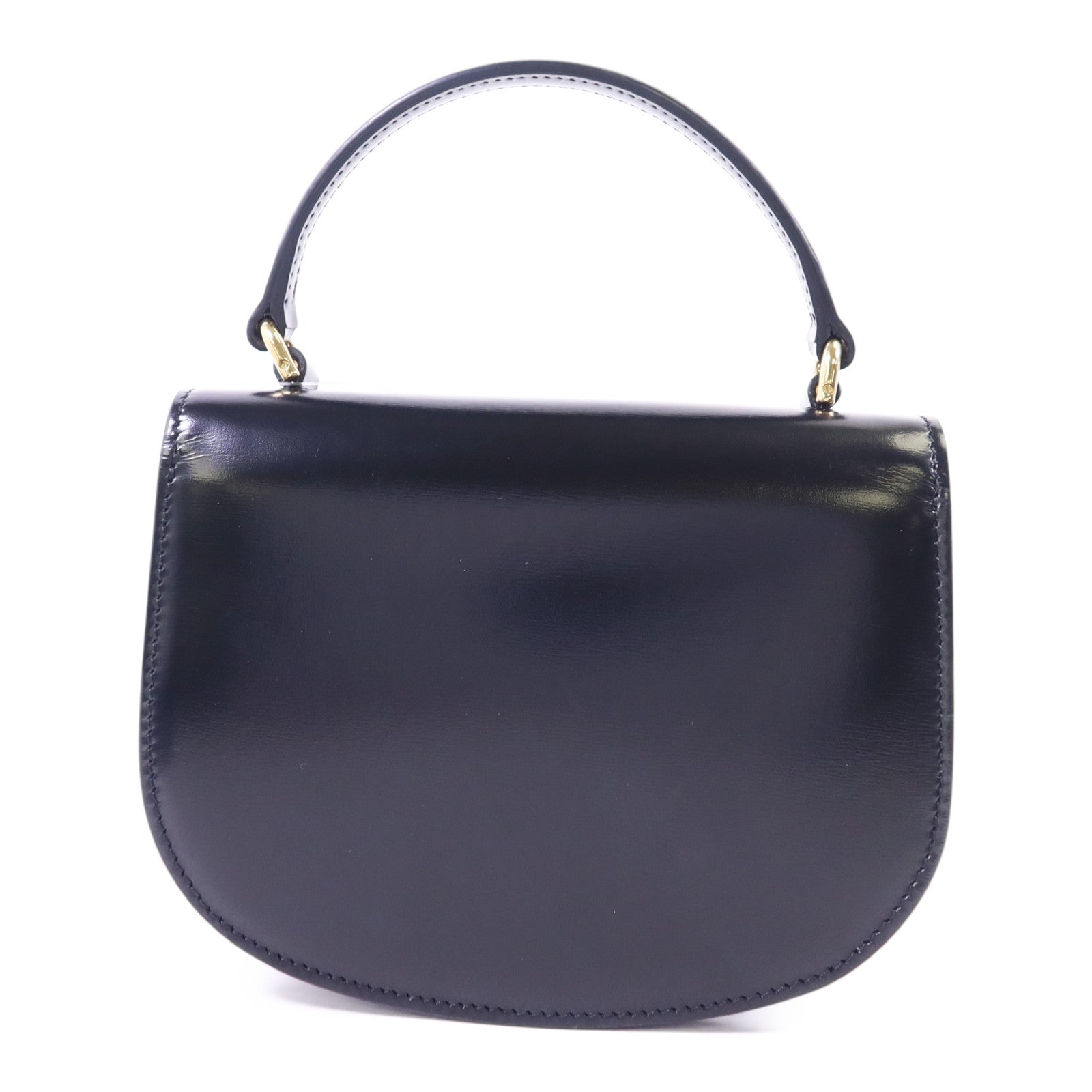 CELINE 牛皮皮革Mini Besace Clea金扣手挽肩背兩用袋