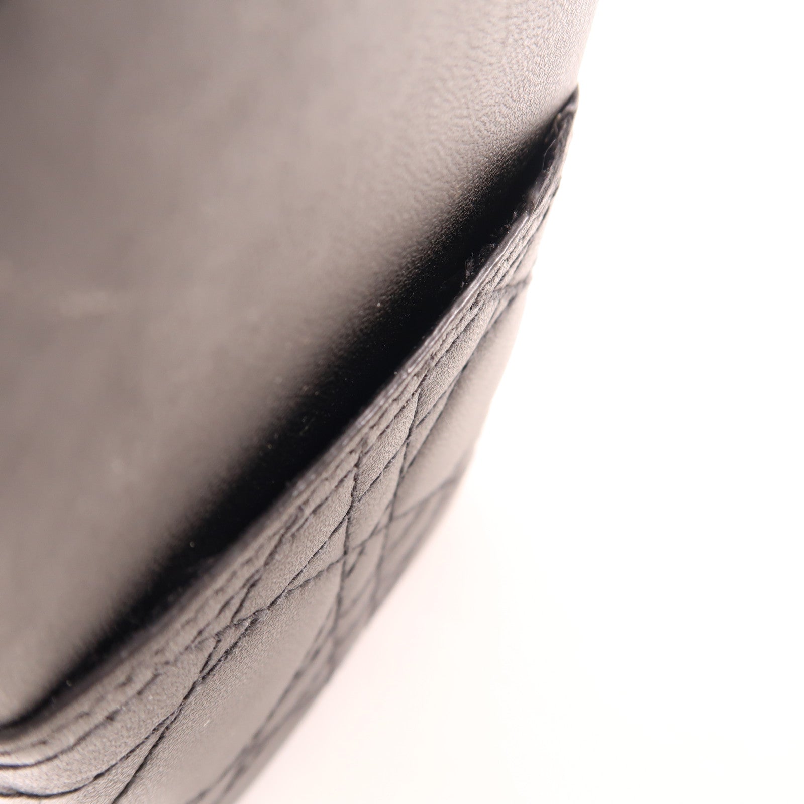 Dior 羊皮皮革iphone 10 Case金扣手機袋黑色